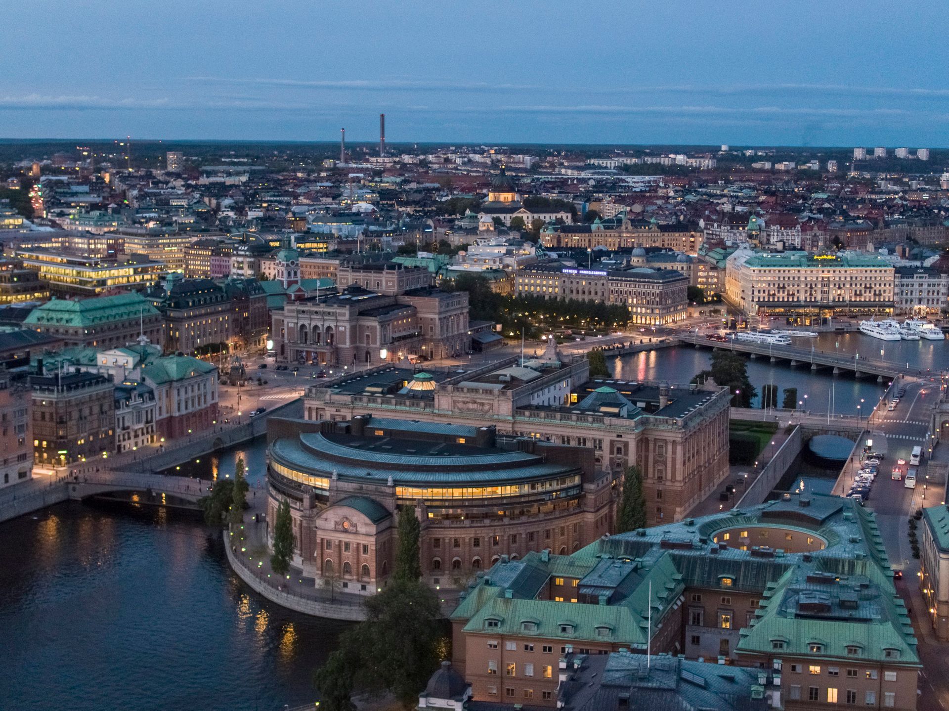 Swedish parliament building.