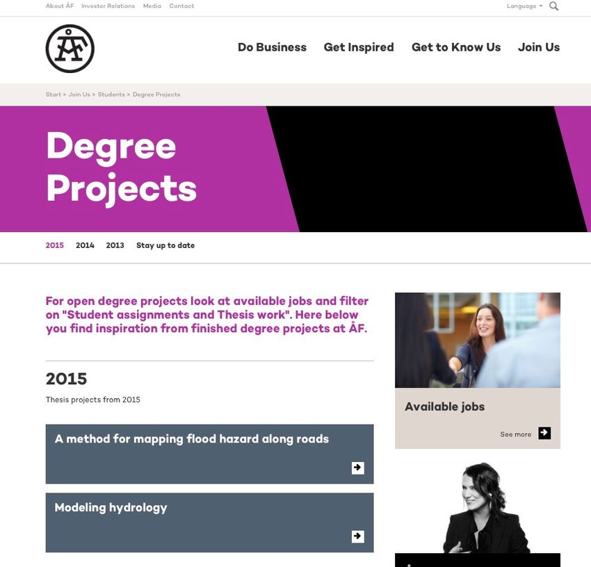 thesis finding website