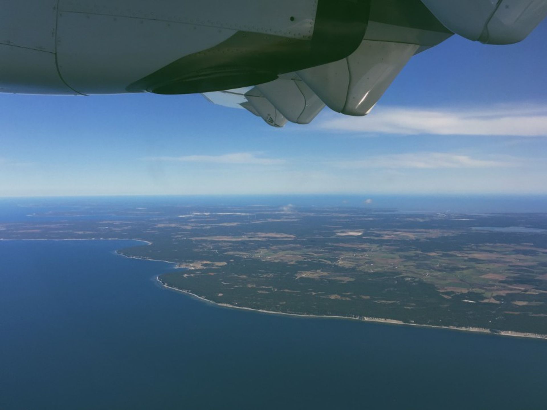 gotland view from plane