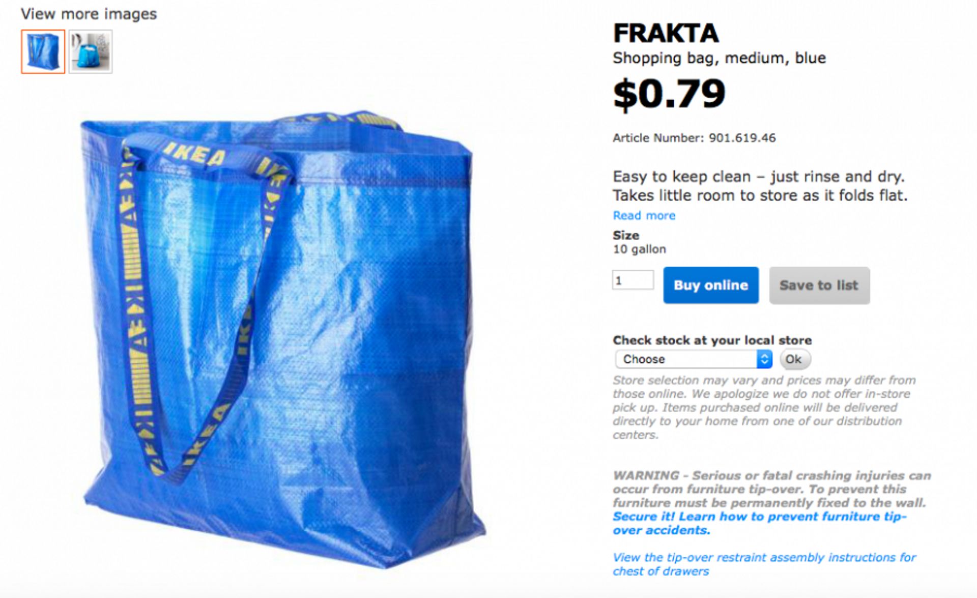 Frakta medium bag