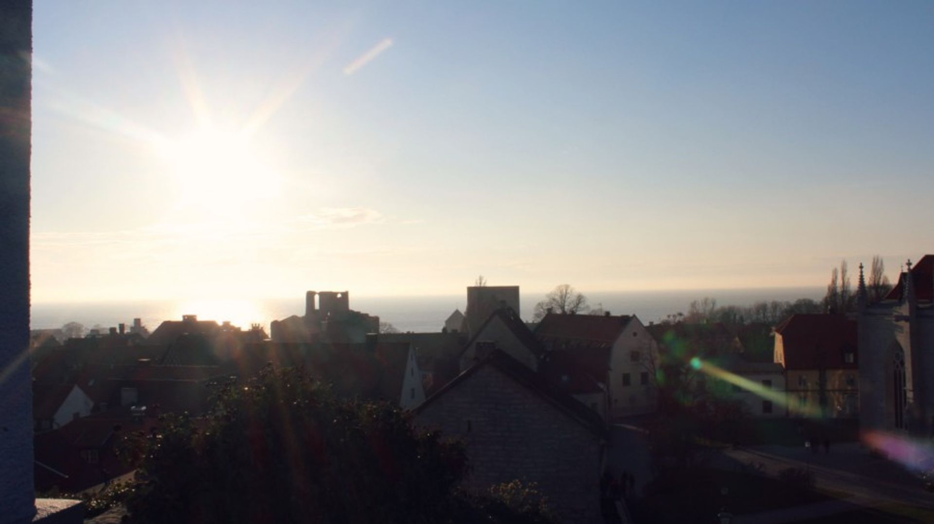 sun over visby in gotland