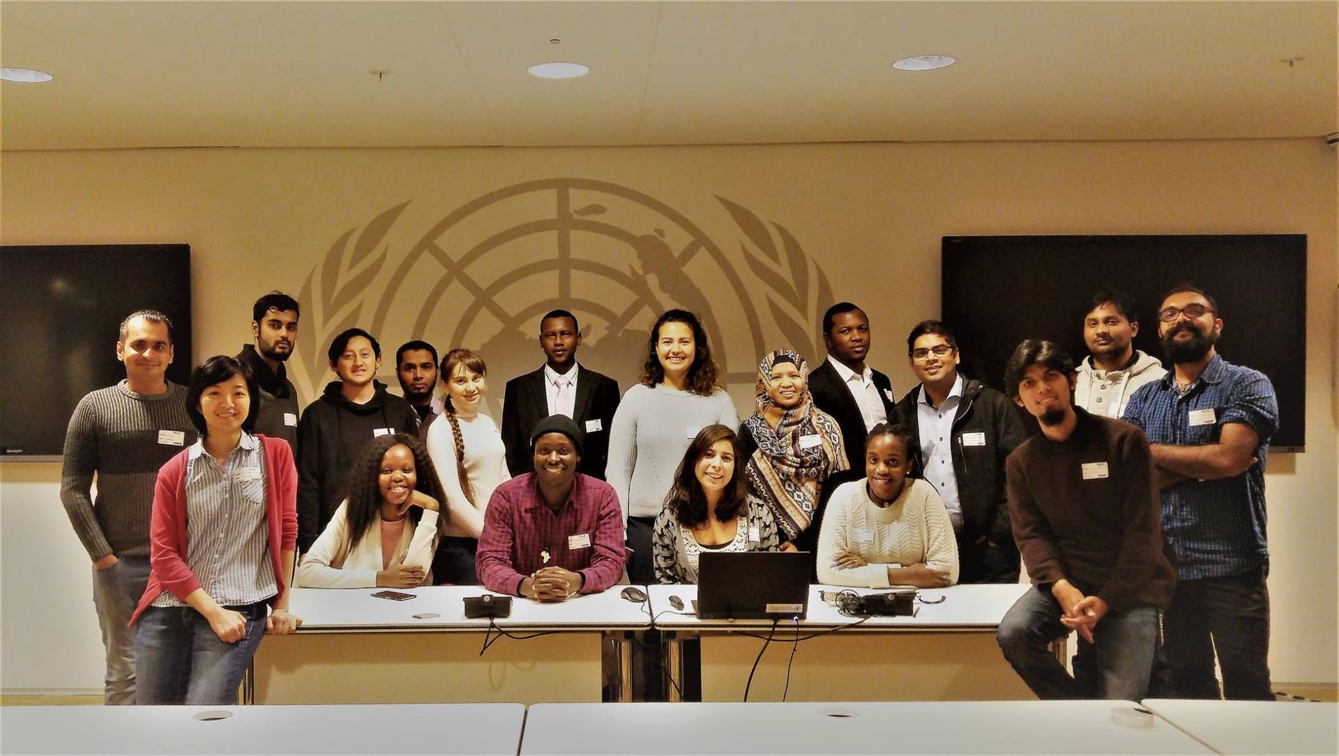NFGP members posing for a photo at the UN City in Copenhagen, Denmark. Career visits are one of the SI scholarship benefits