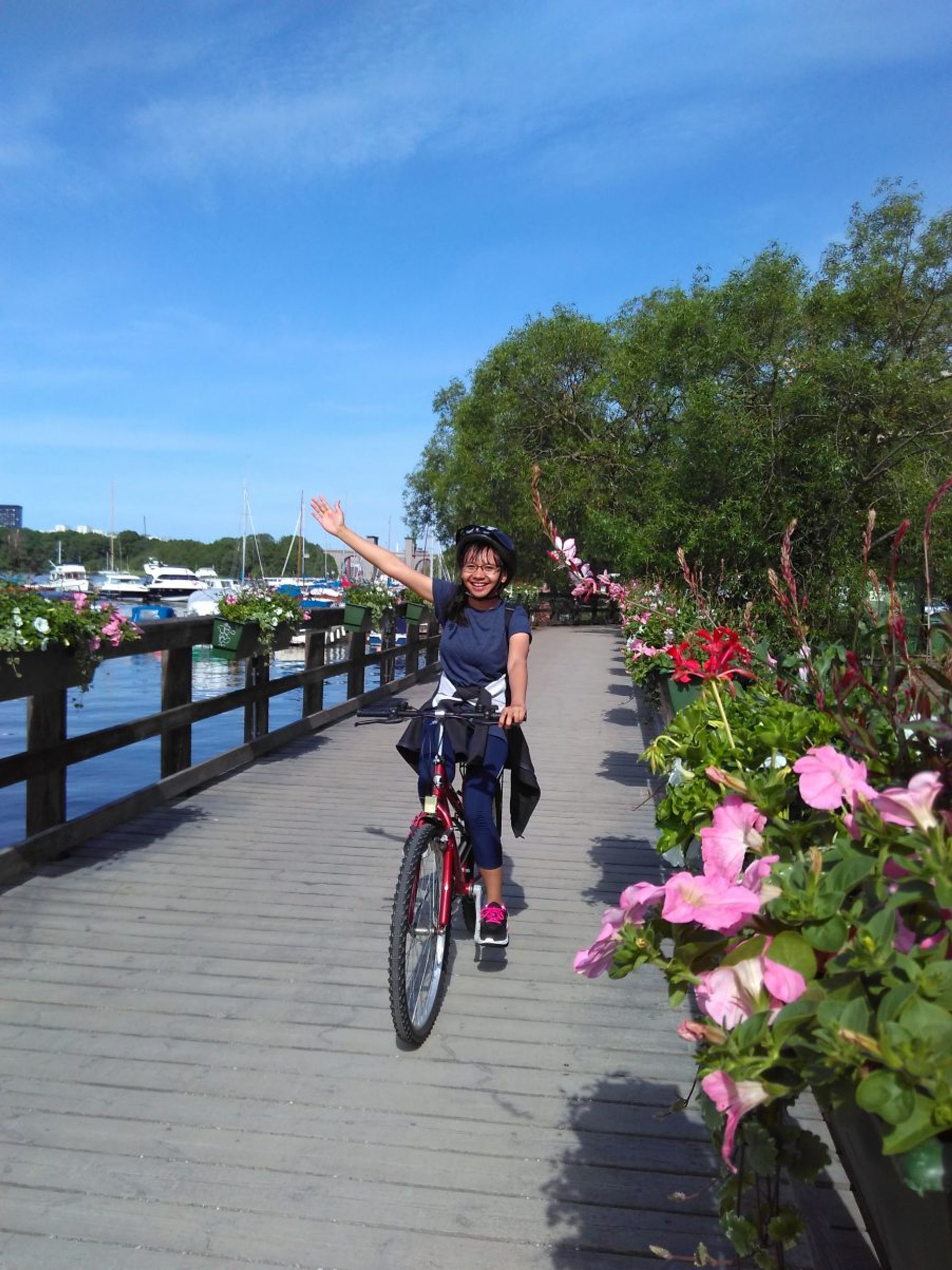 Biking in Stockholm during Summer