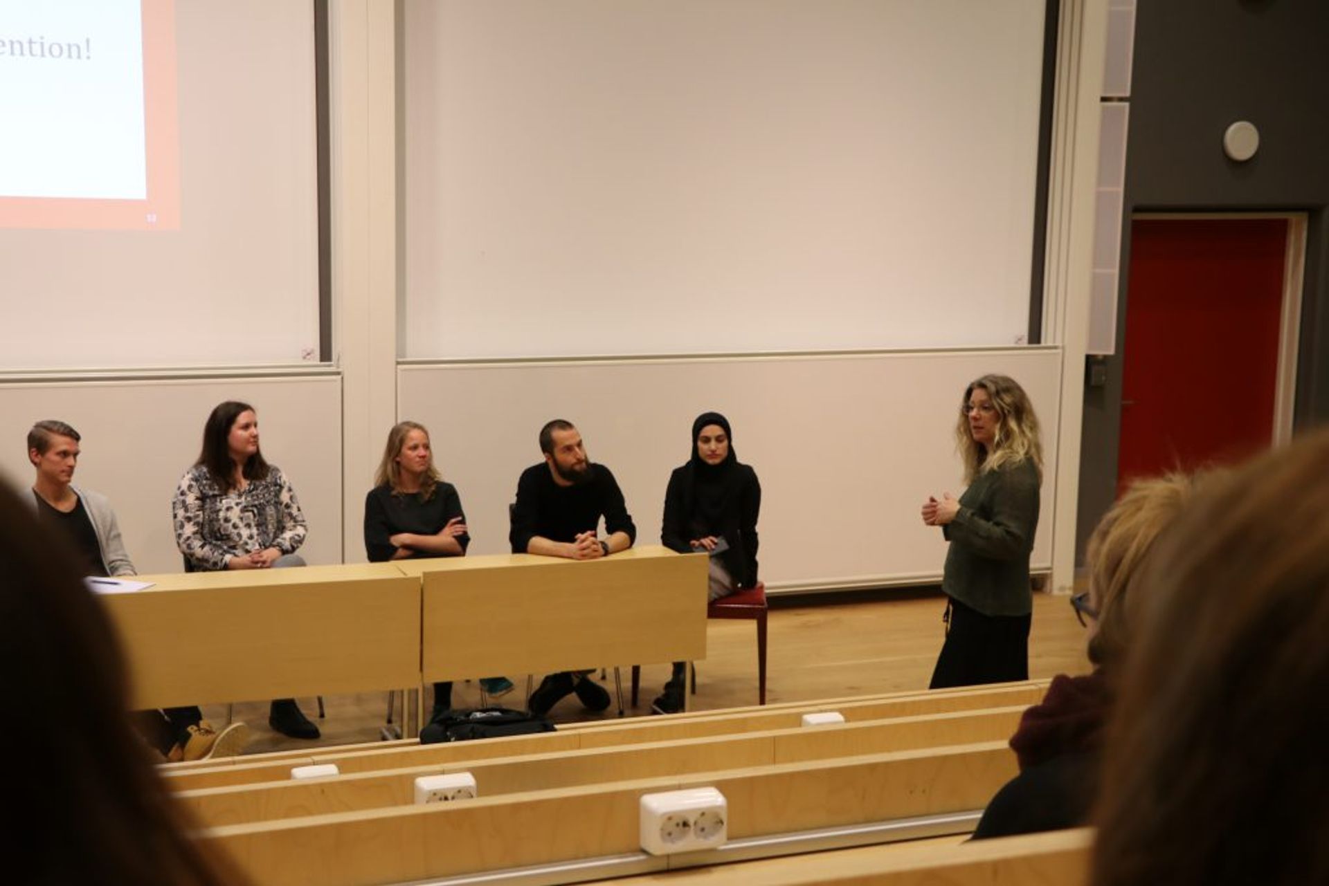 Past students of the Criminology Masters Program at Malmö Univeristy at the Career Day