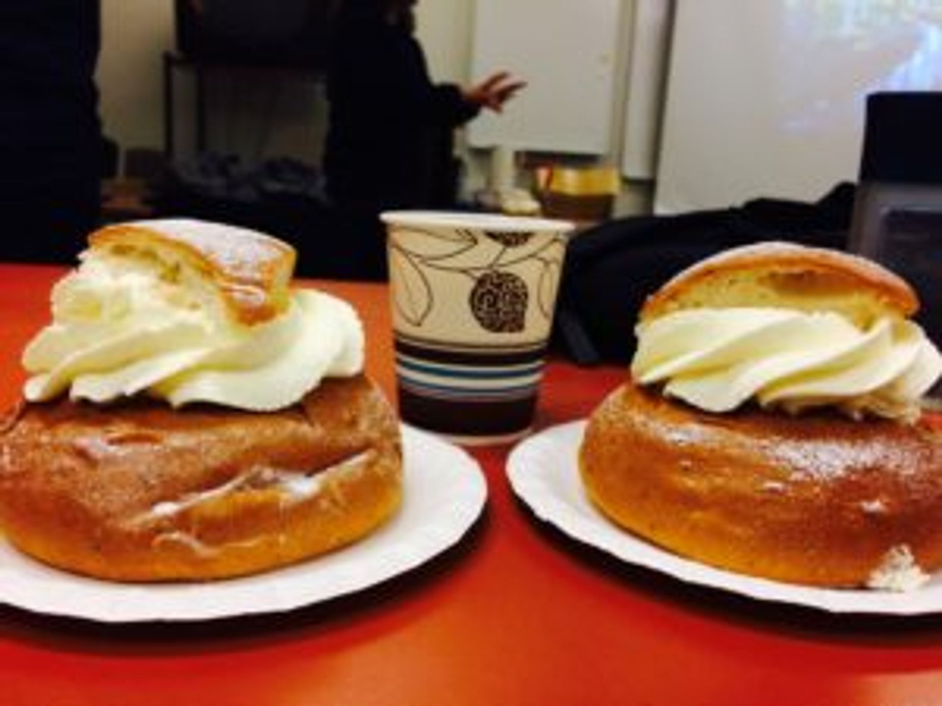 Traditional Swedish pastries, semlor.