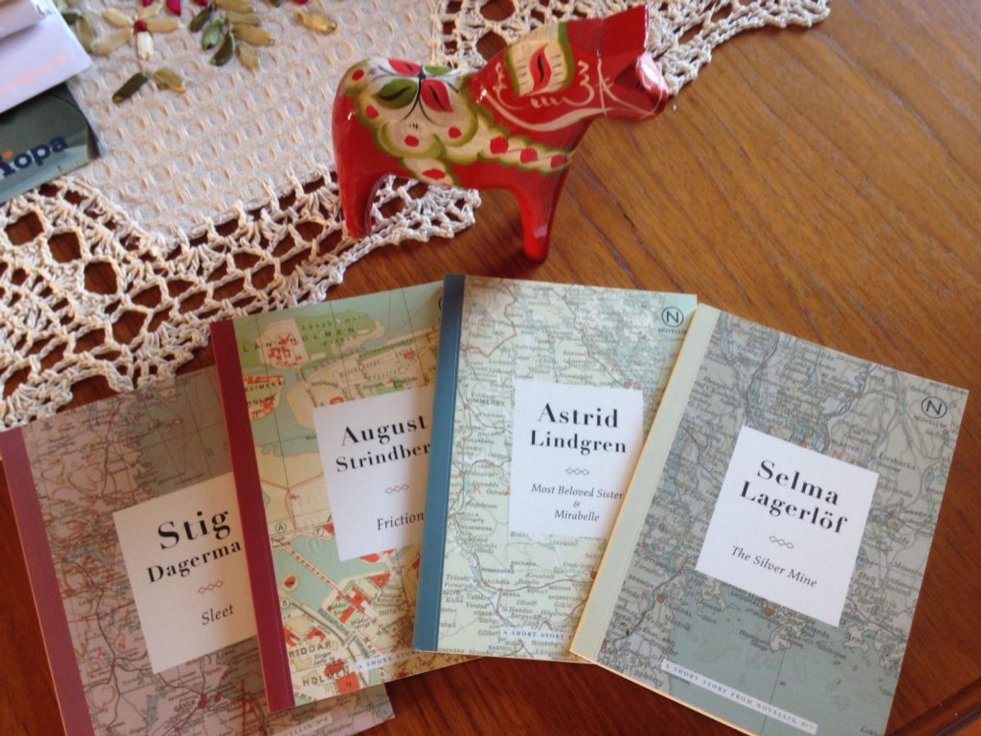 Four Swedish novellas and a Dala horse! / Photo by Emma 