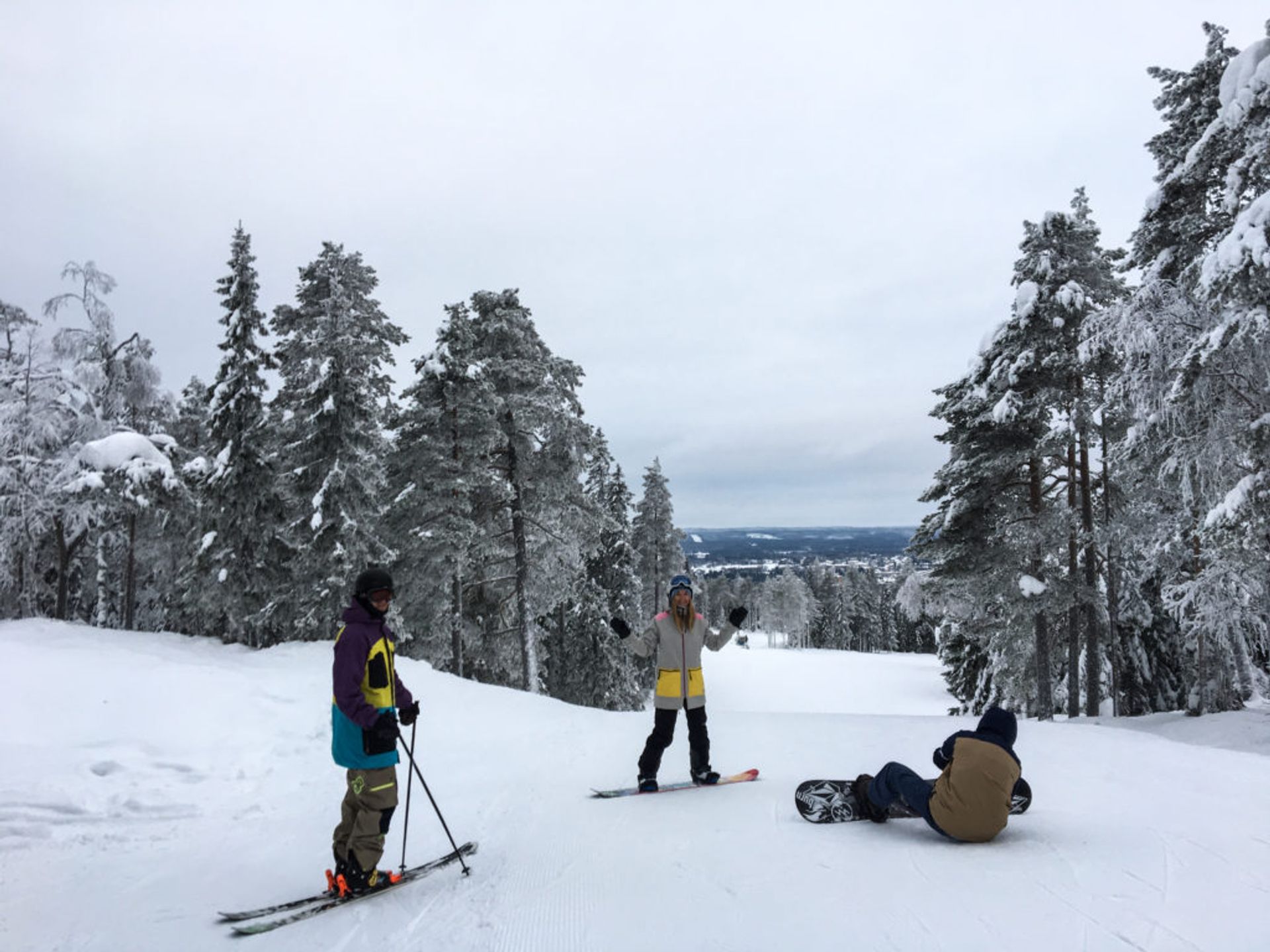 skiing