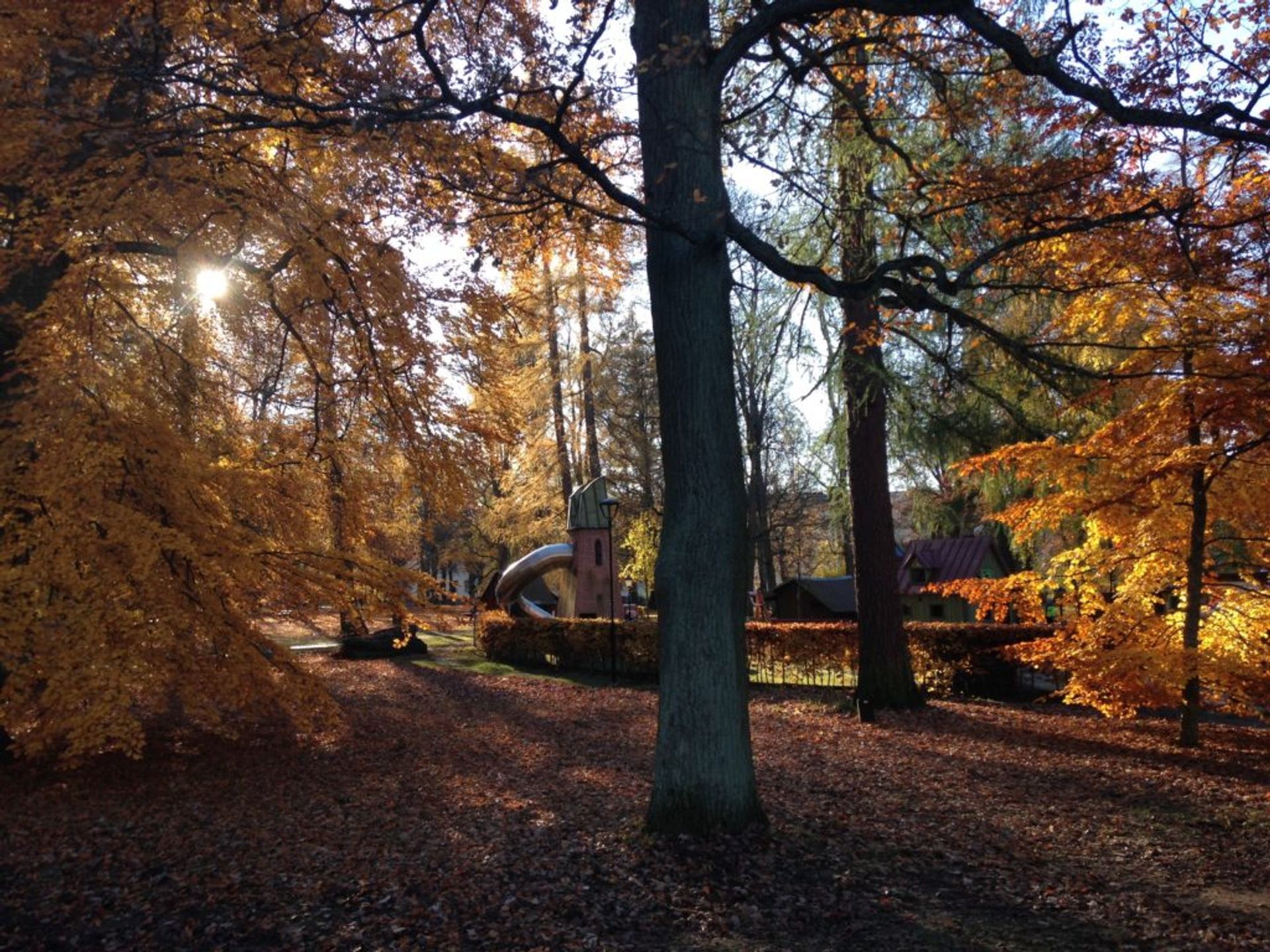 Engelska Parken with the Pelle Svanslös playground