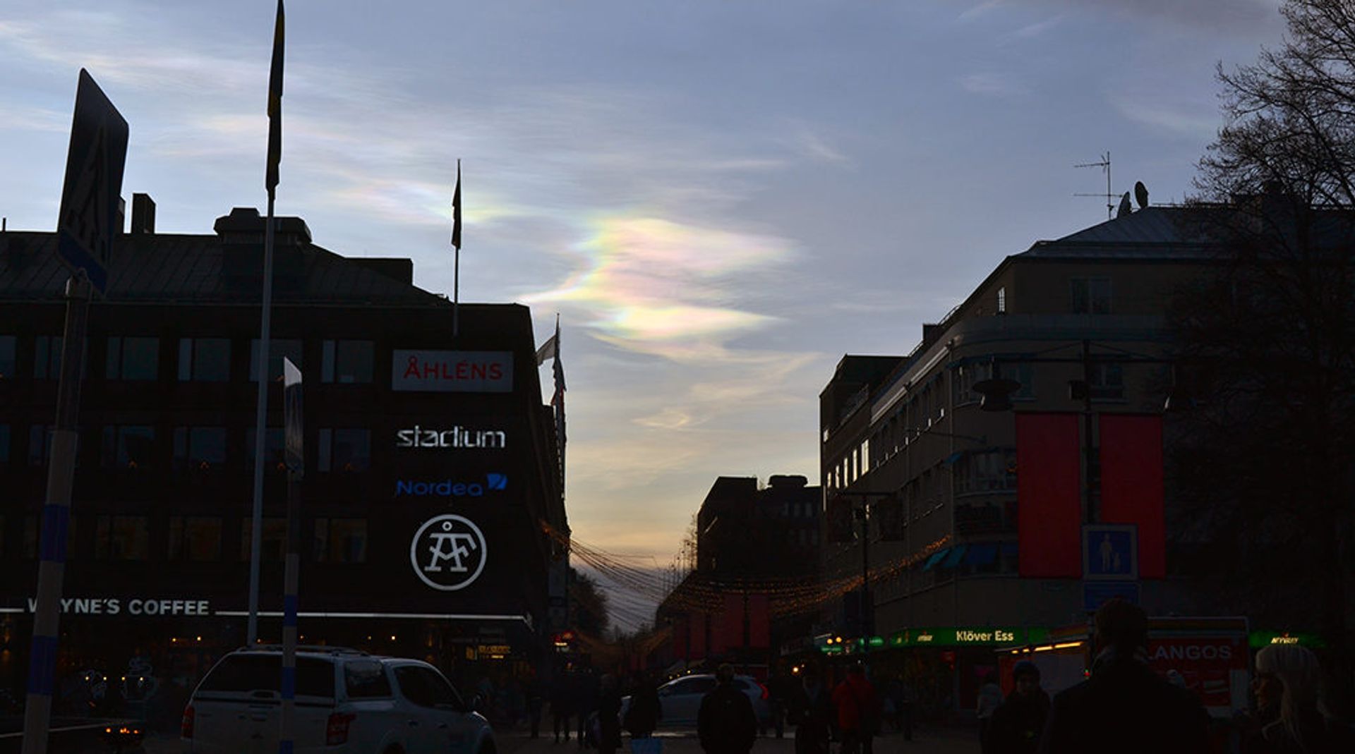 Nacreous cloud in Gävle