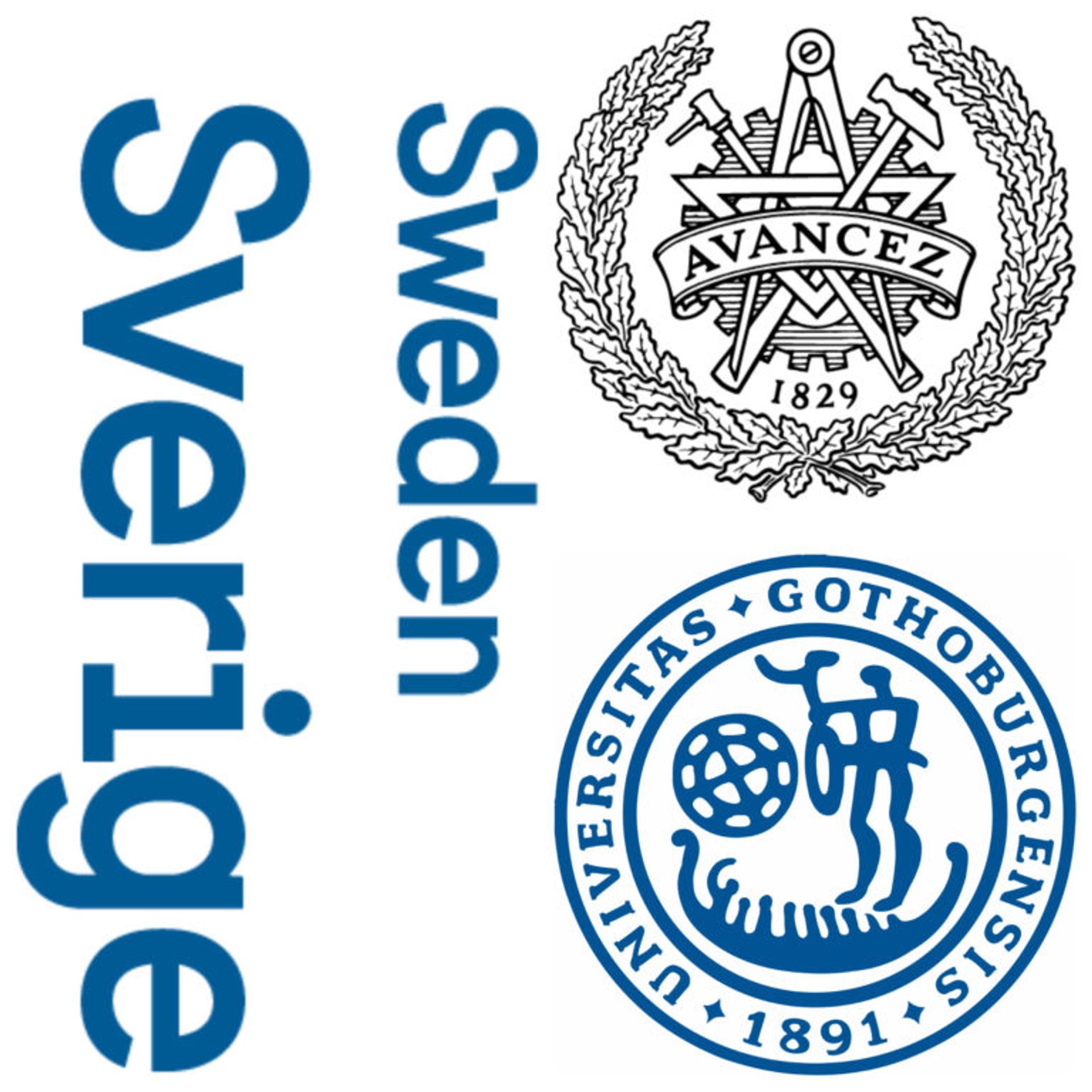 Logos of Sweden, Chalmers University of Technology and the University of Gothenburg.