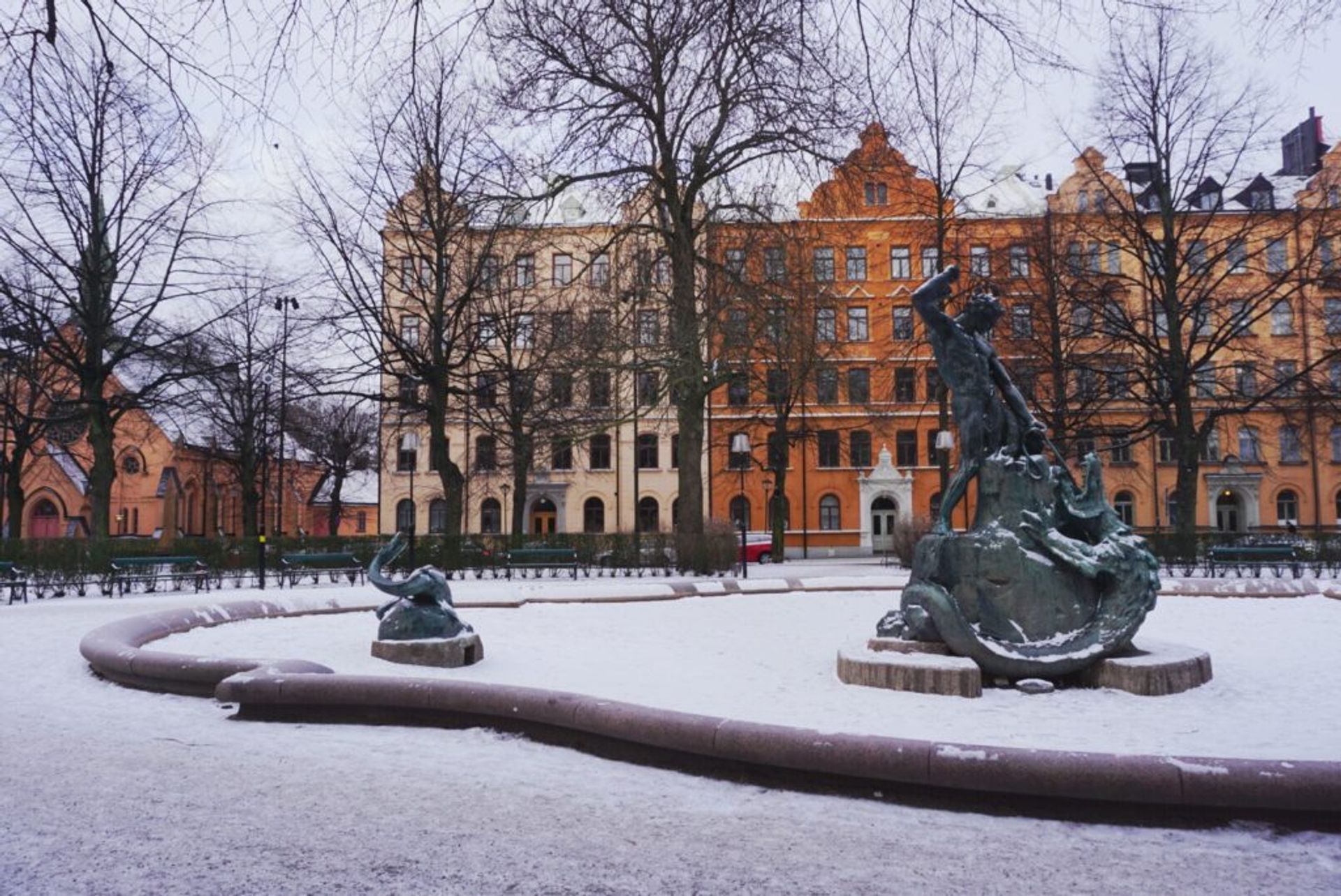 Snowy Mariatorget, Source: Inez