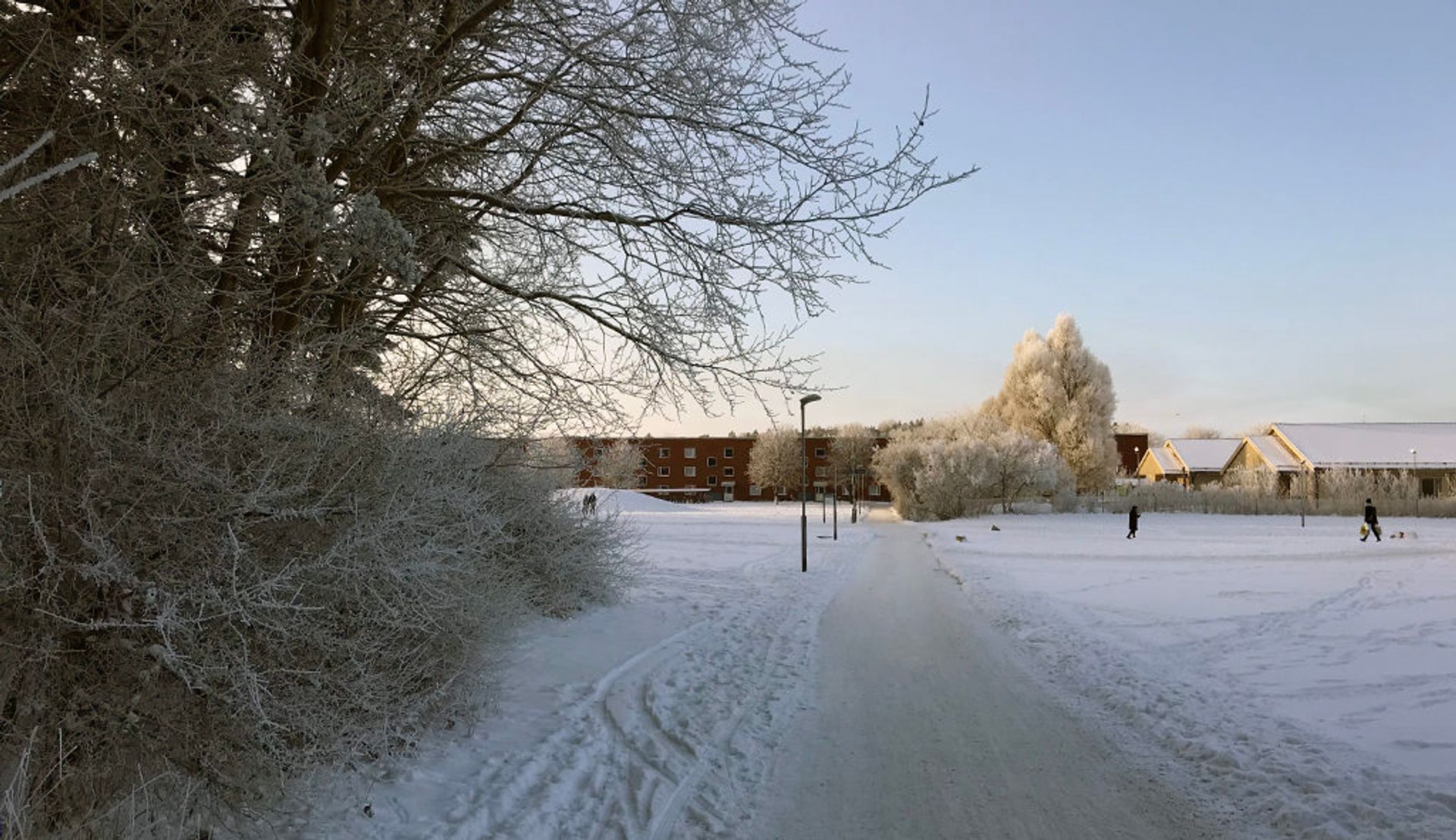 Flögsta in the winter