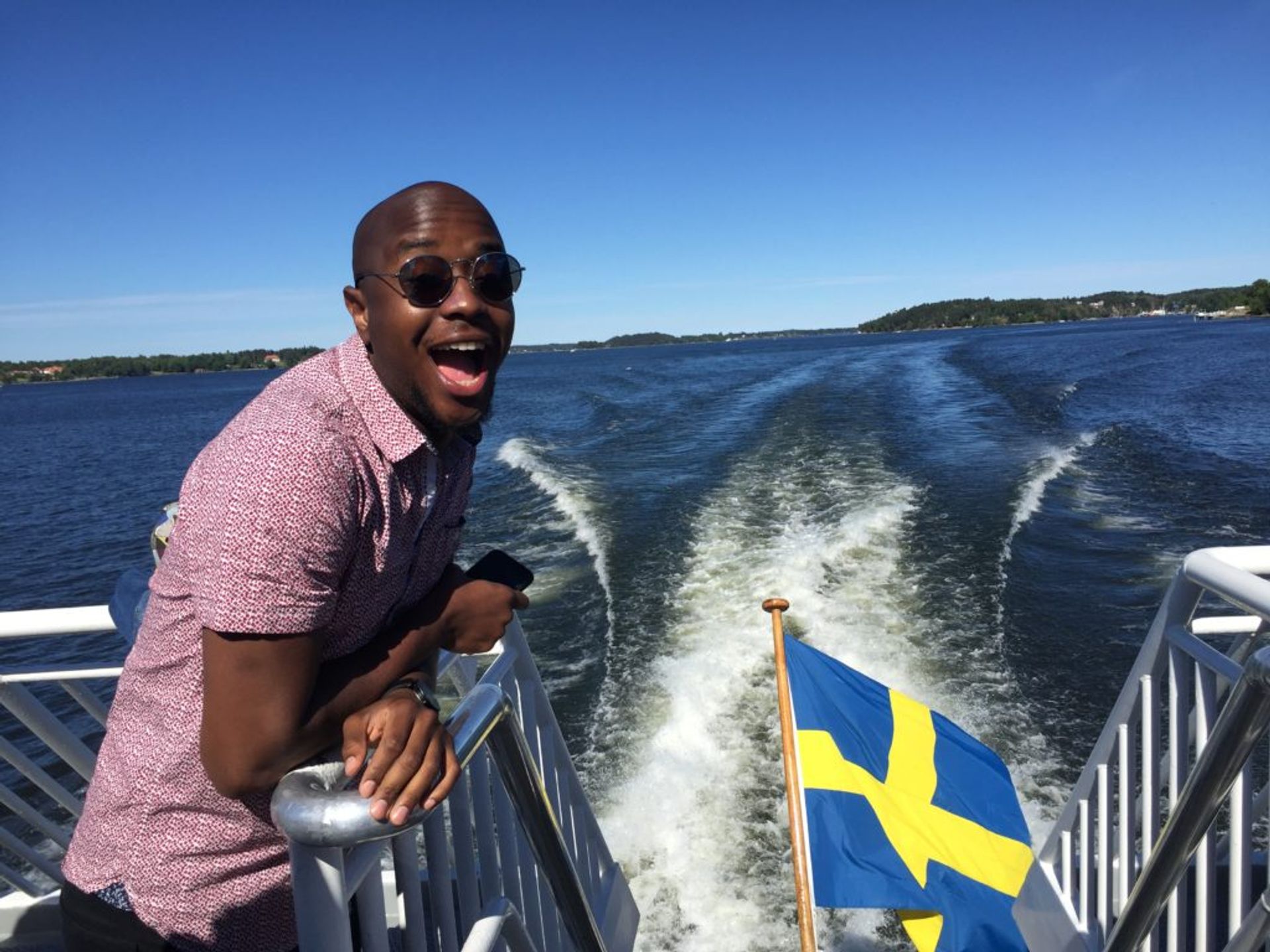Digital Ambassador Sanjay and the Stockholm Sea, June 2018