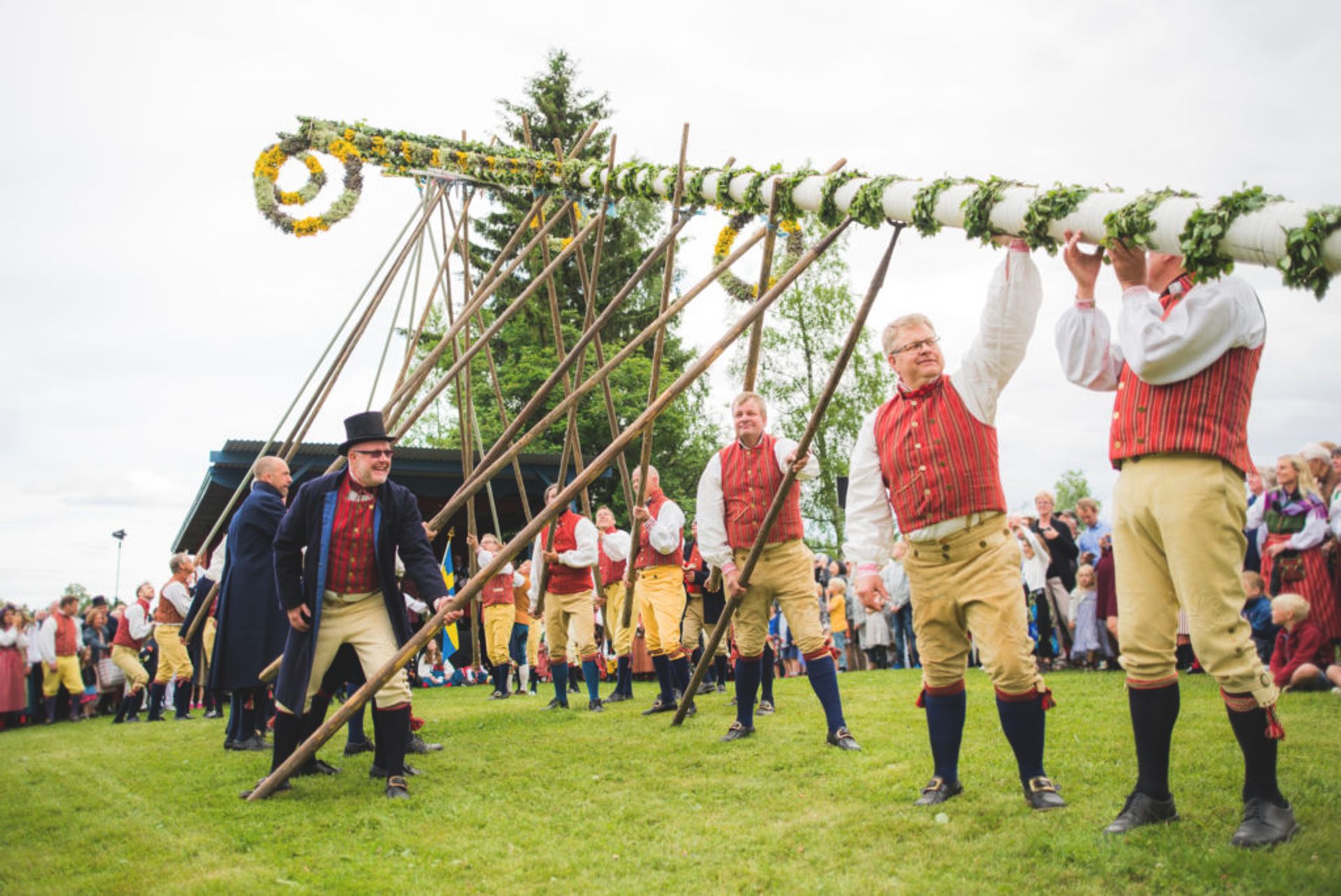 Maypole for midsummer (Per Bifrost/imagebank.sweden.se)