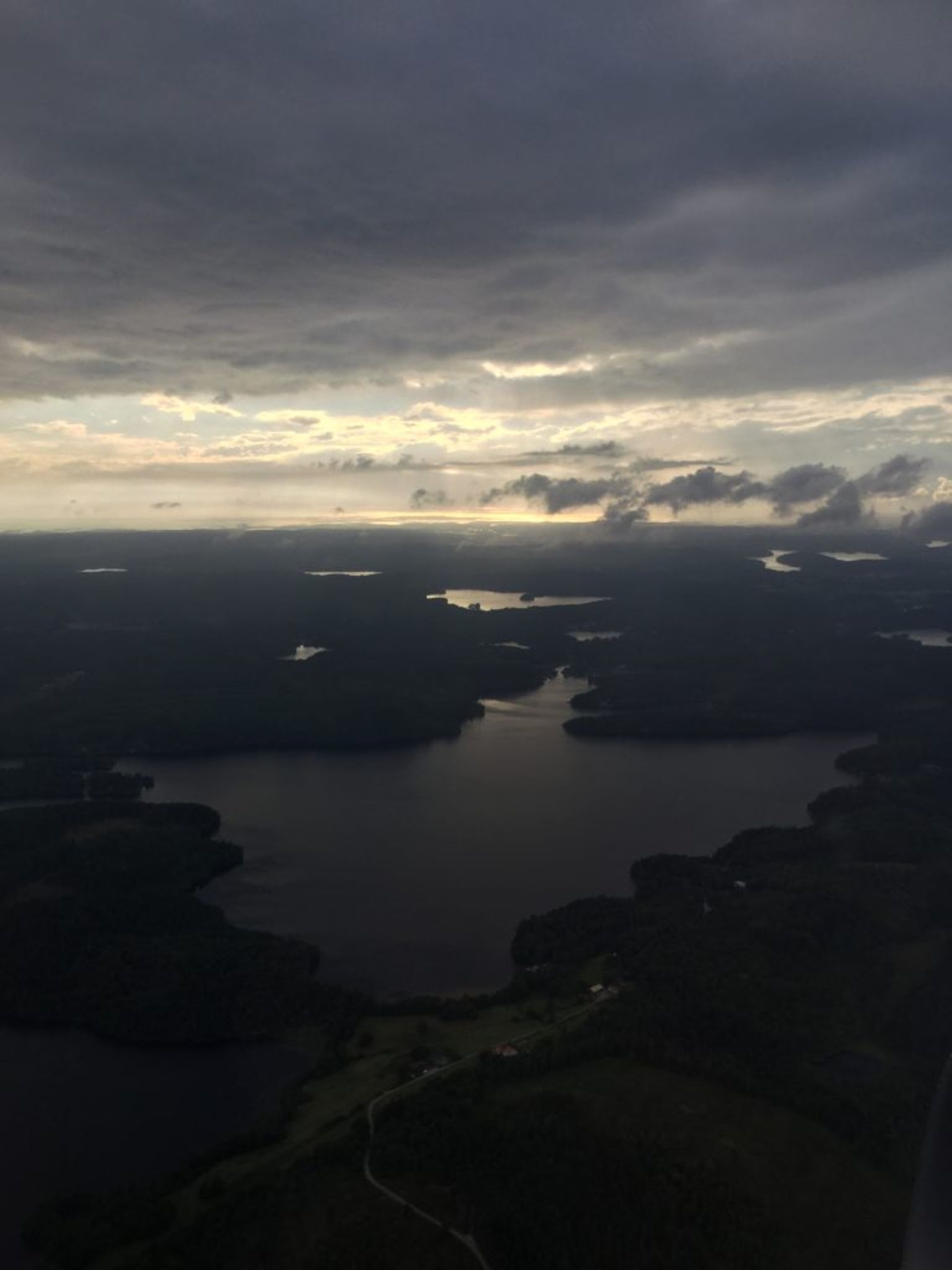 A view from the plane, touching down in Sweden / Photo credit: Emma 
