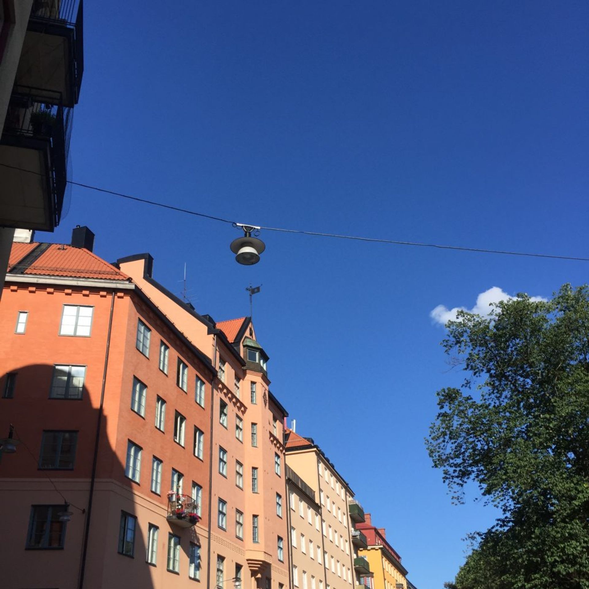 Pink building on Södermalm, Stockholm