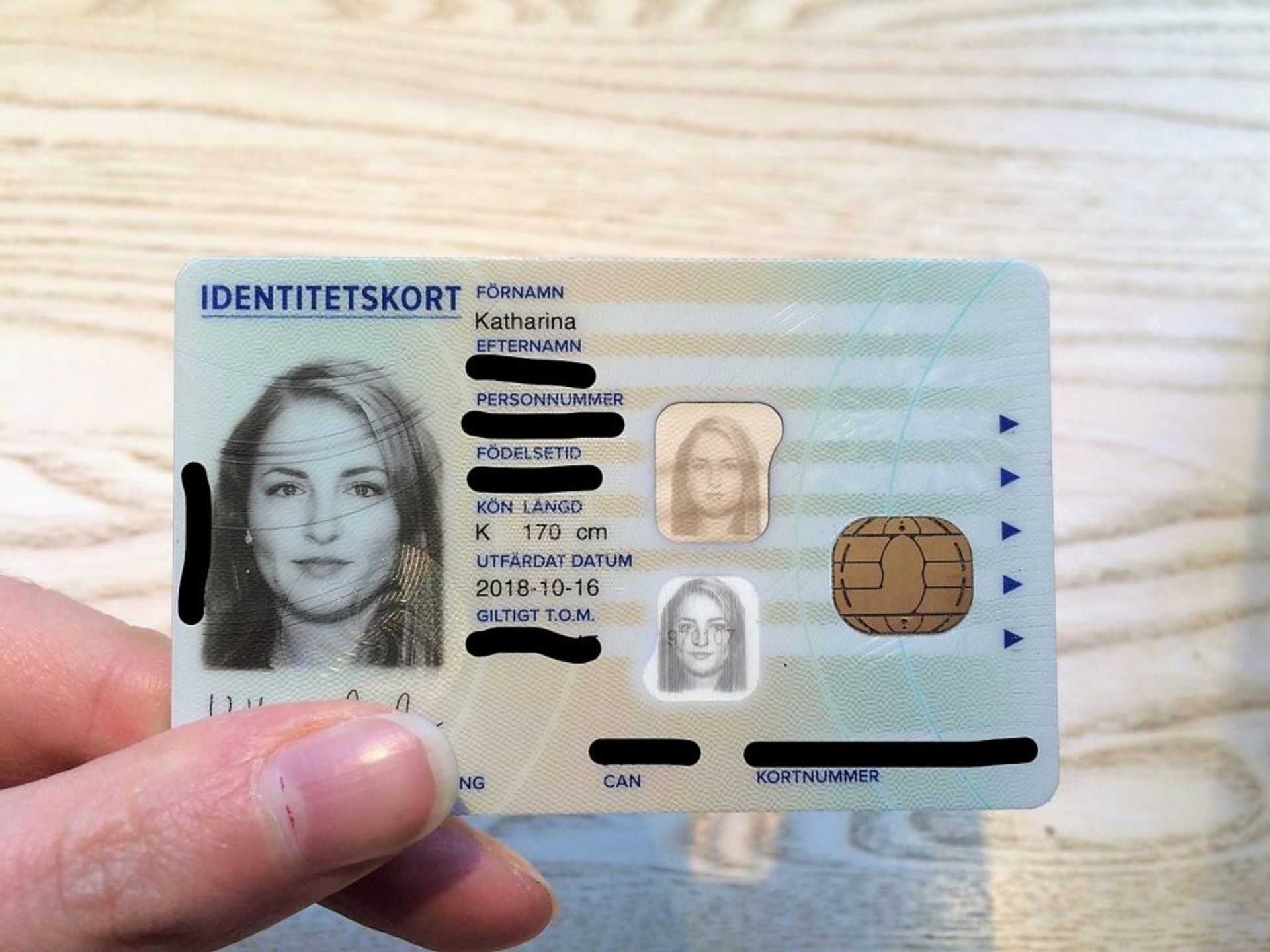 A Swedish ID card.