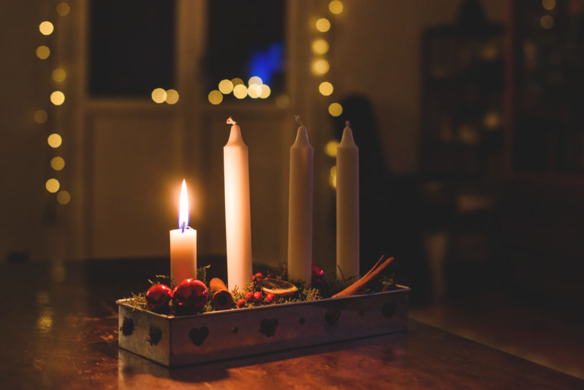 Lights in a Swedish home