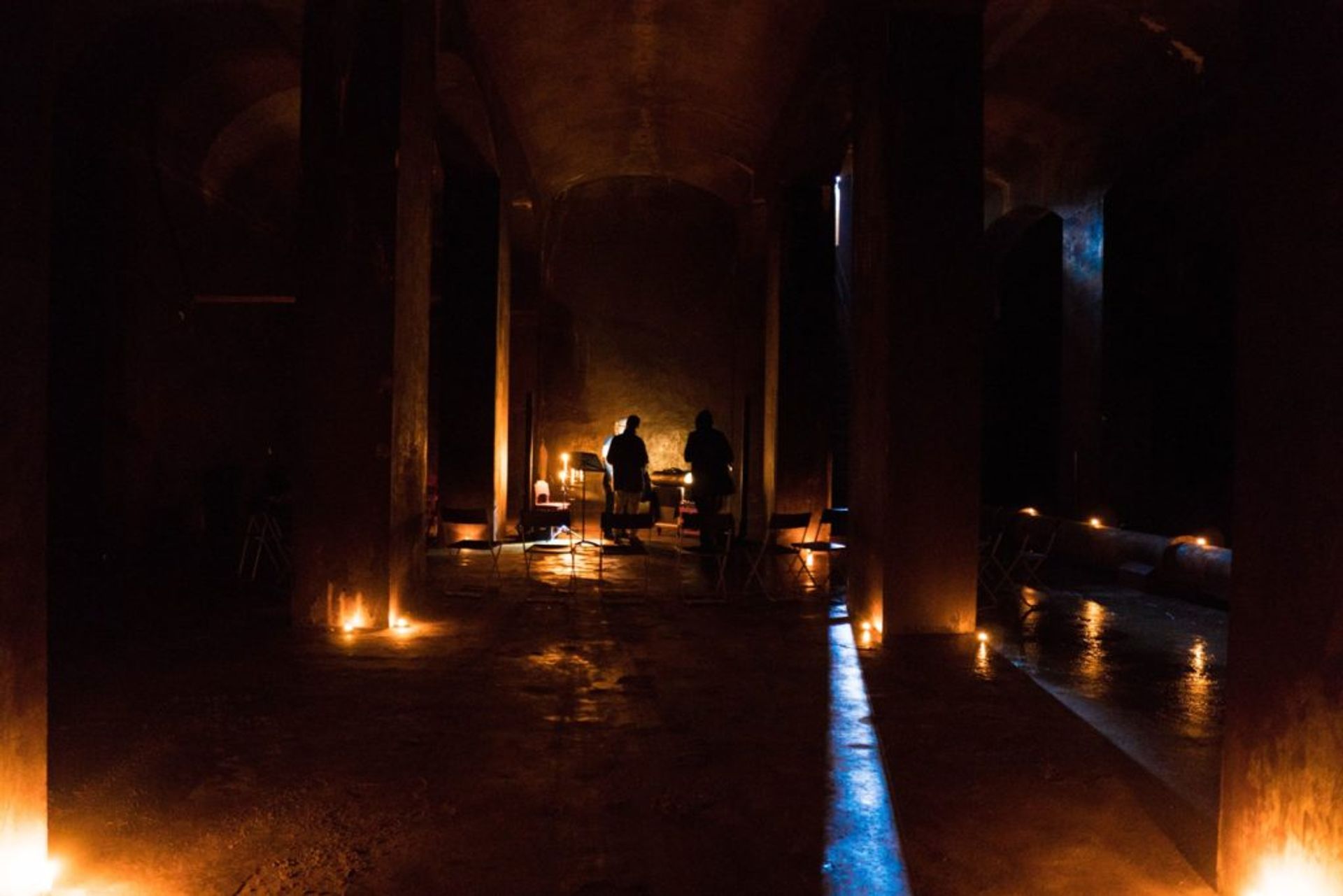 Kulturtemplet, a former underground reservoir turned performance venue