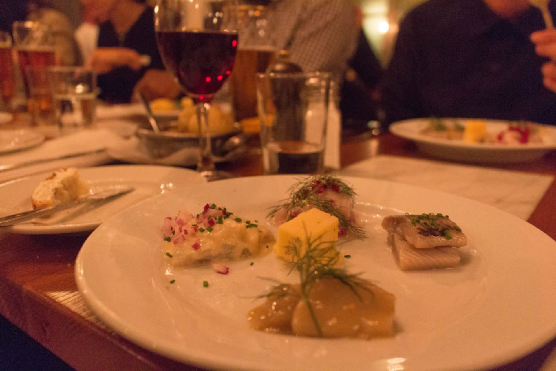 Close-up of a plate of food.