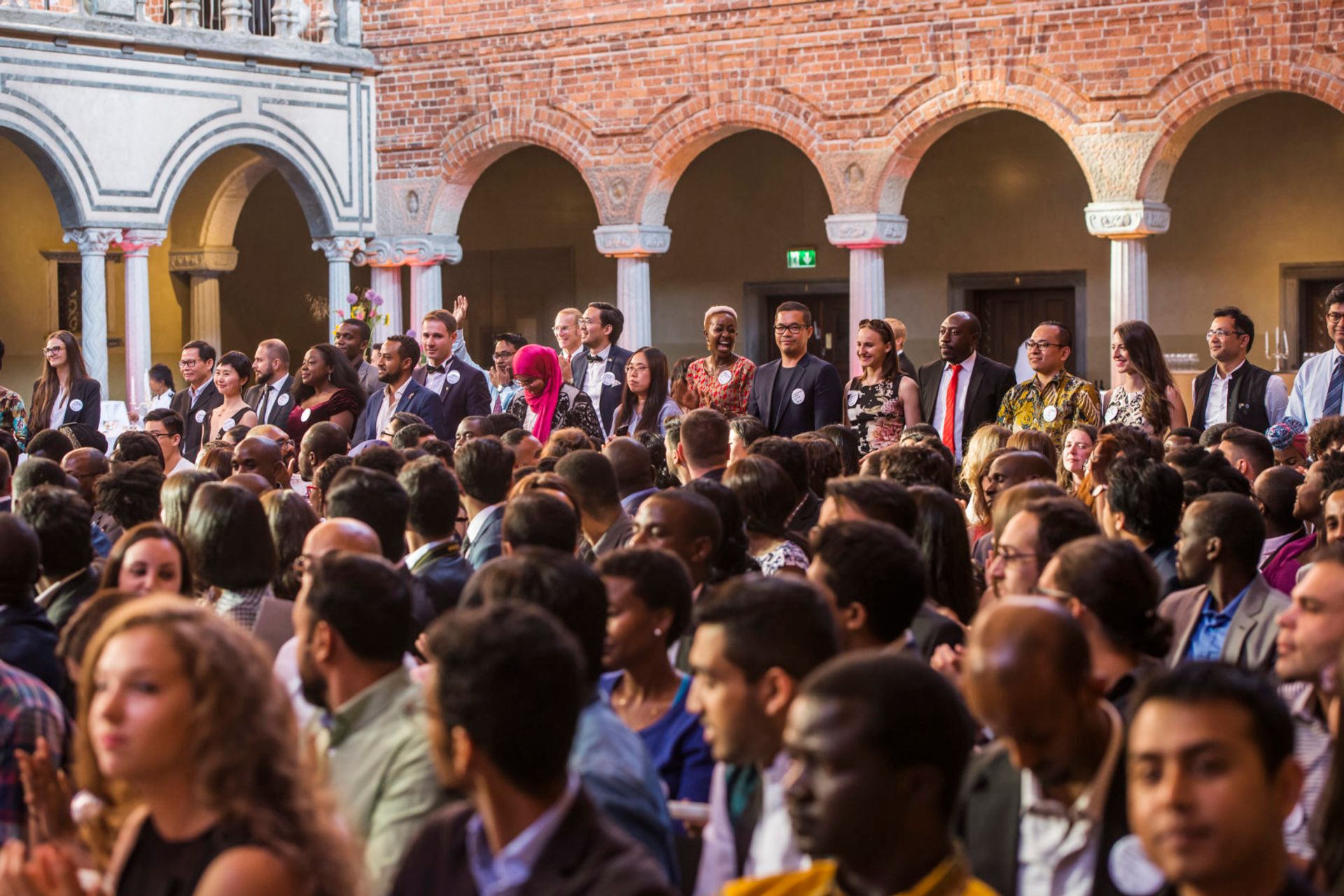 SI scholarship holders at the SI Diploma Ceremony 2018, at the Stockholm City Hall