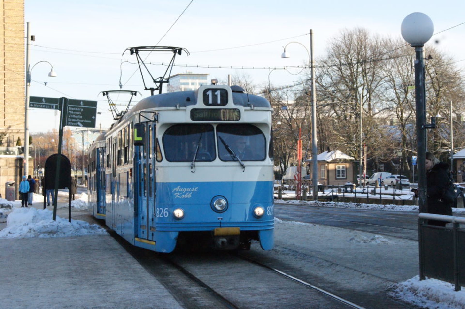Gothenburg's iconic blue trams/ Credit: Katharina