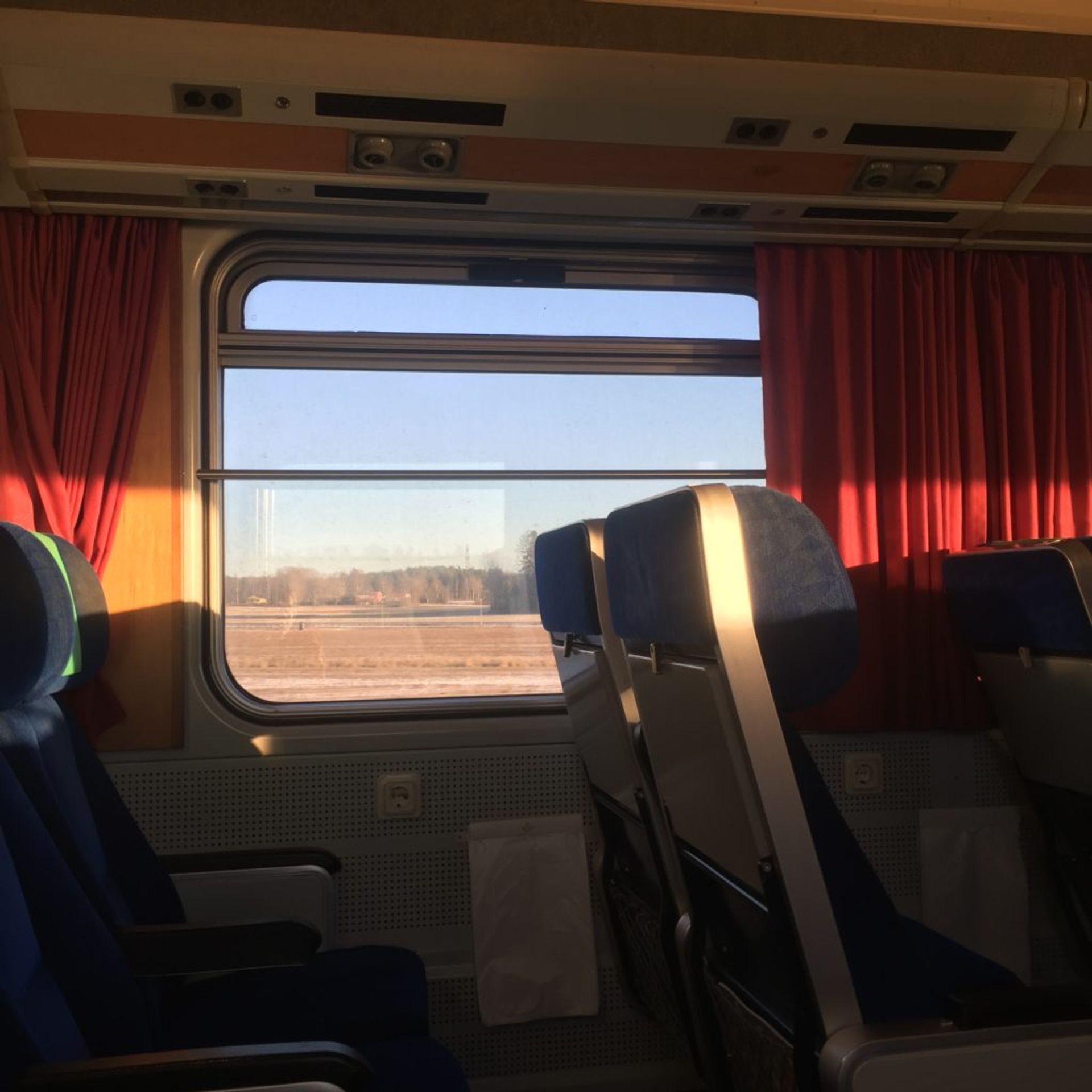 Train in the sun