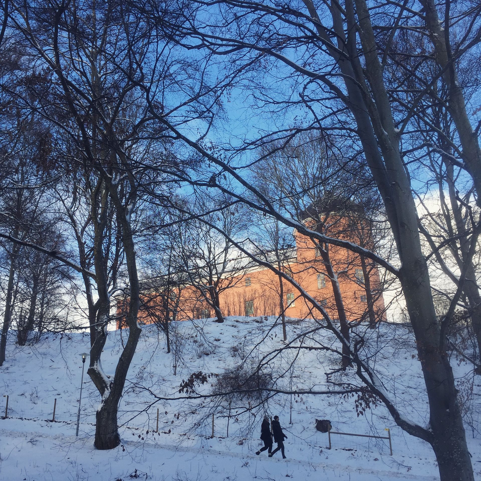 Uppsala Castle in the snow