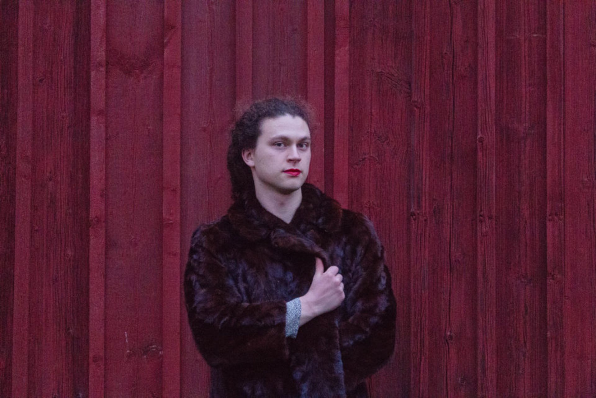 Dylan in a fur coat 