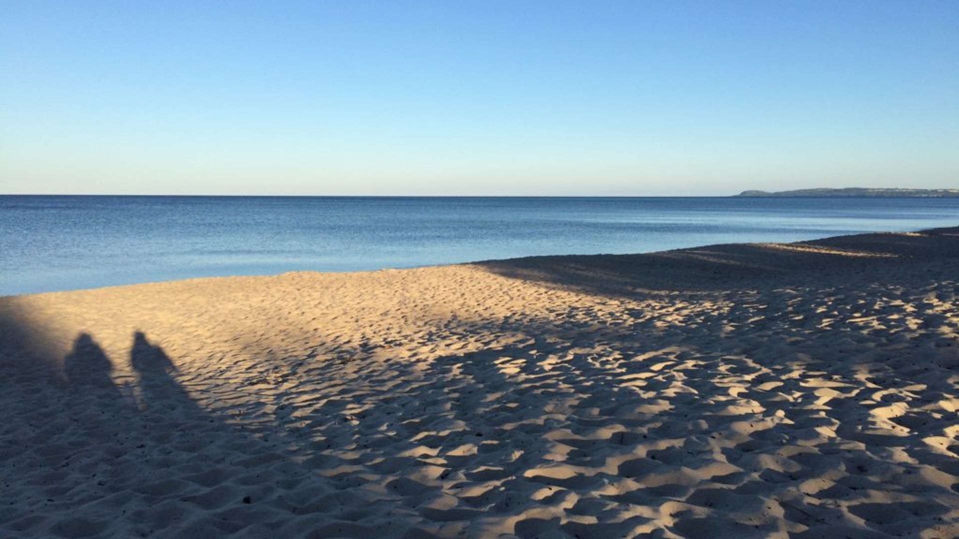 A sandy beach.