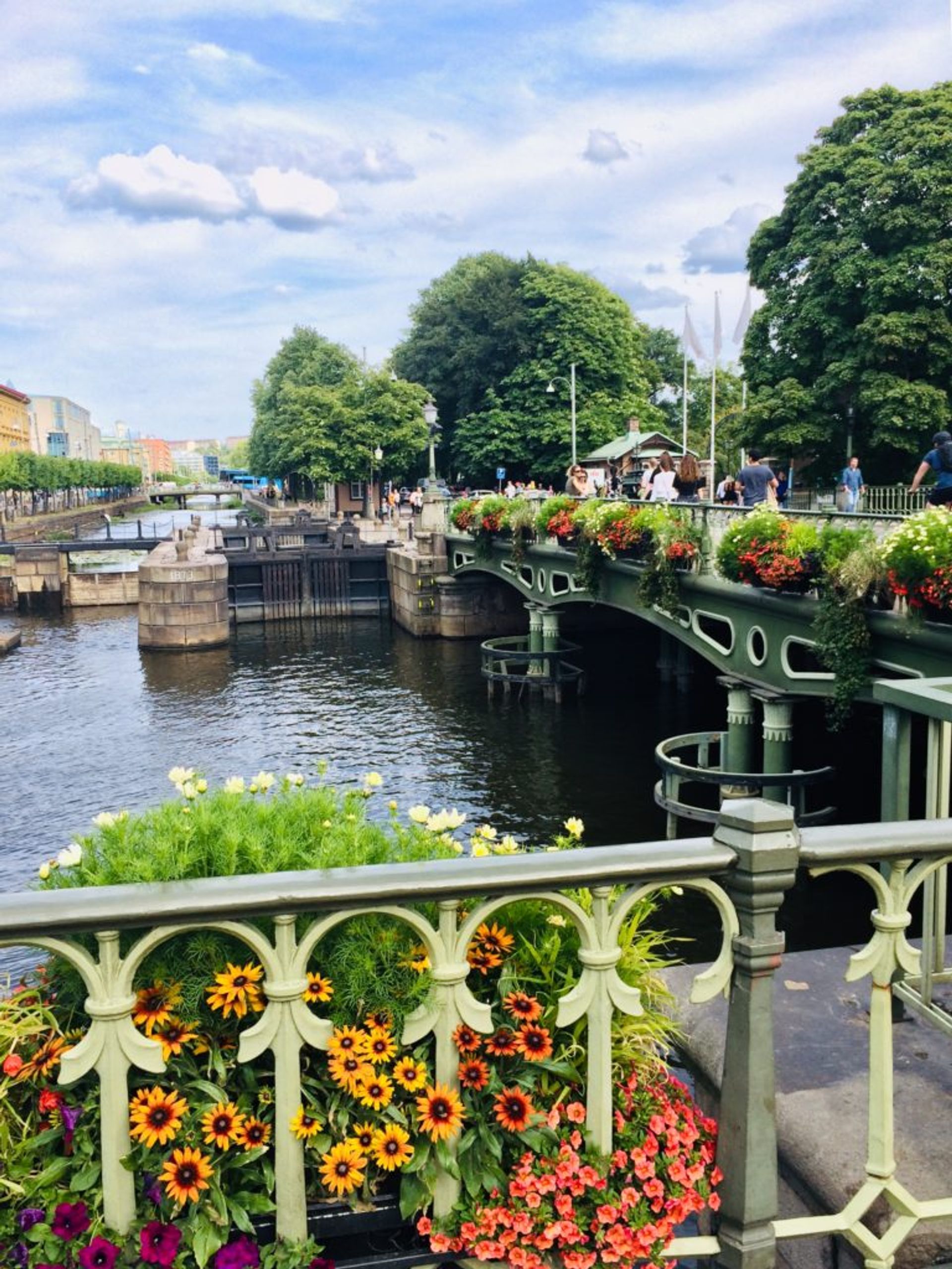 Bridge over a river.