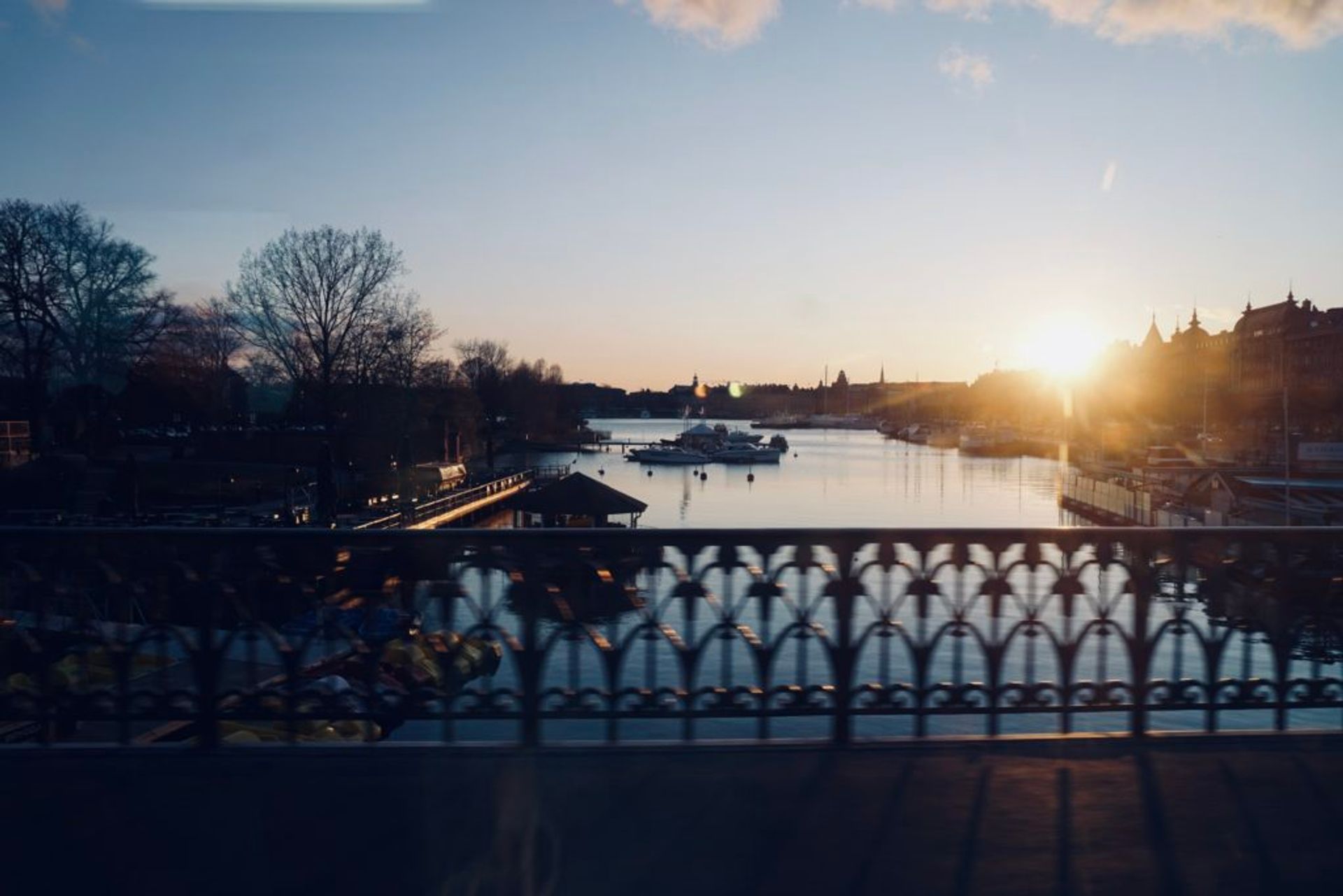 A sunset over Stockholm.