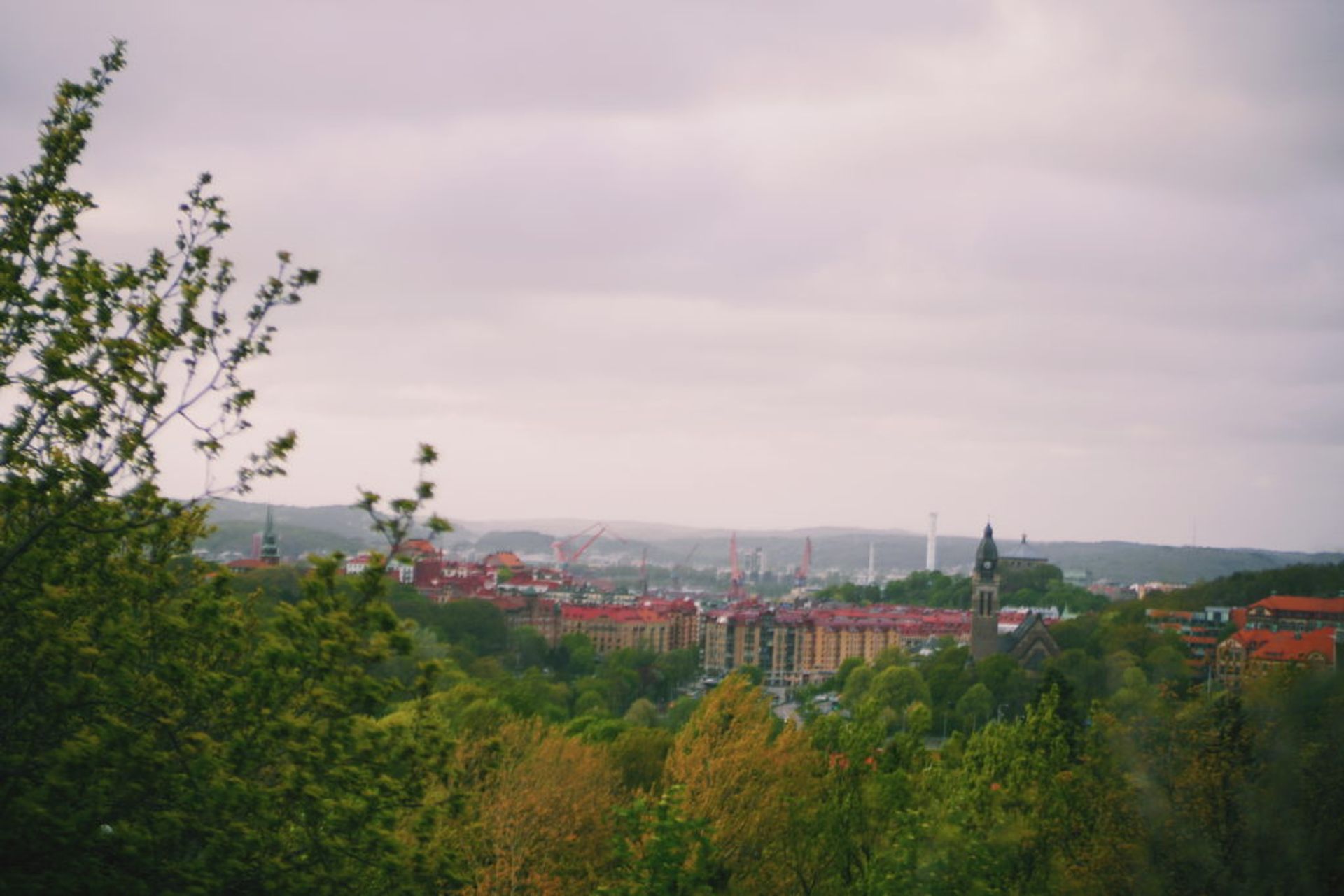 Gothenburg from a distance.