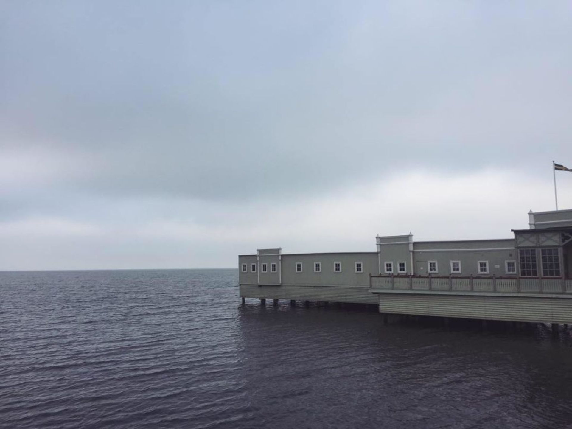 A sauna on the sea.