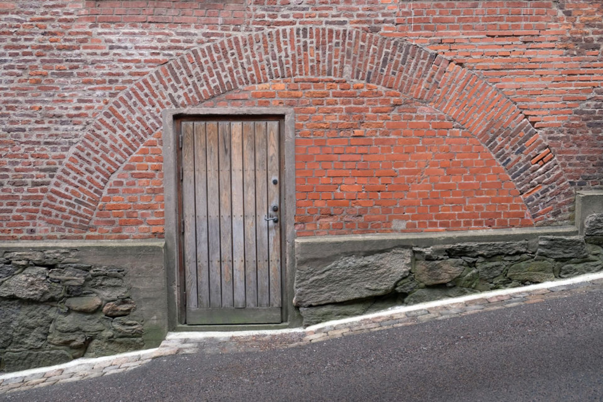 Red brick historic building in Mölndal