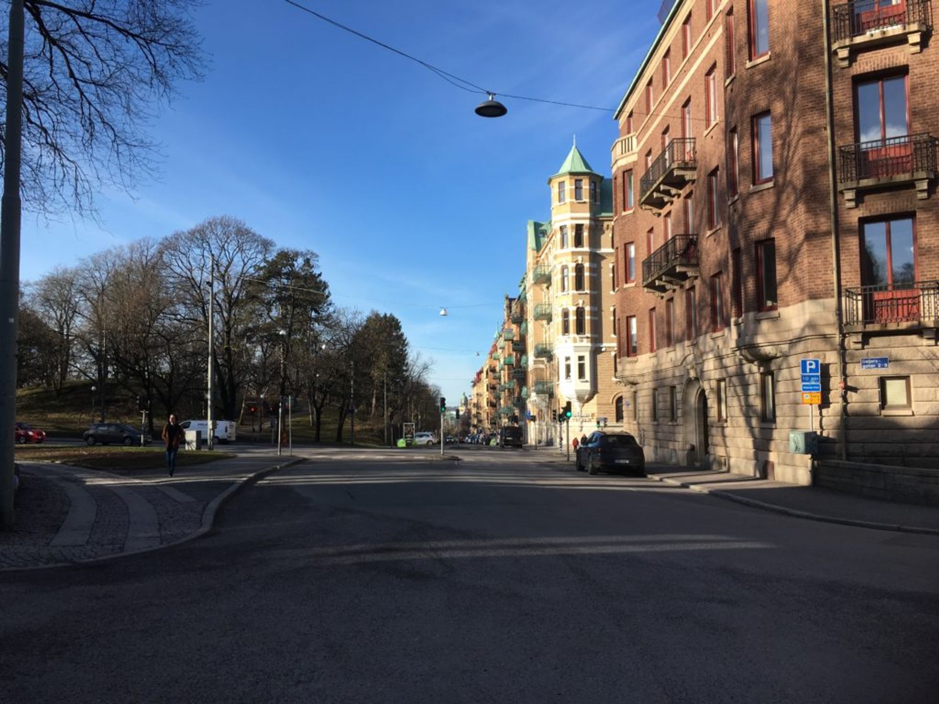 Large buildings in central Gothenburg.