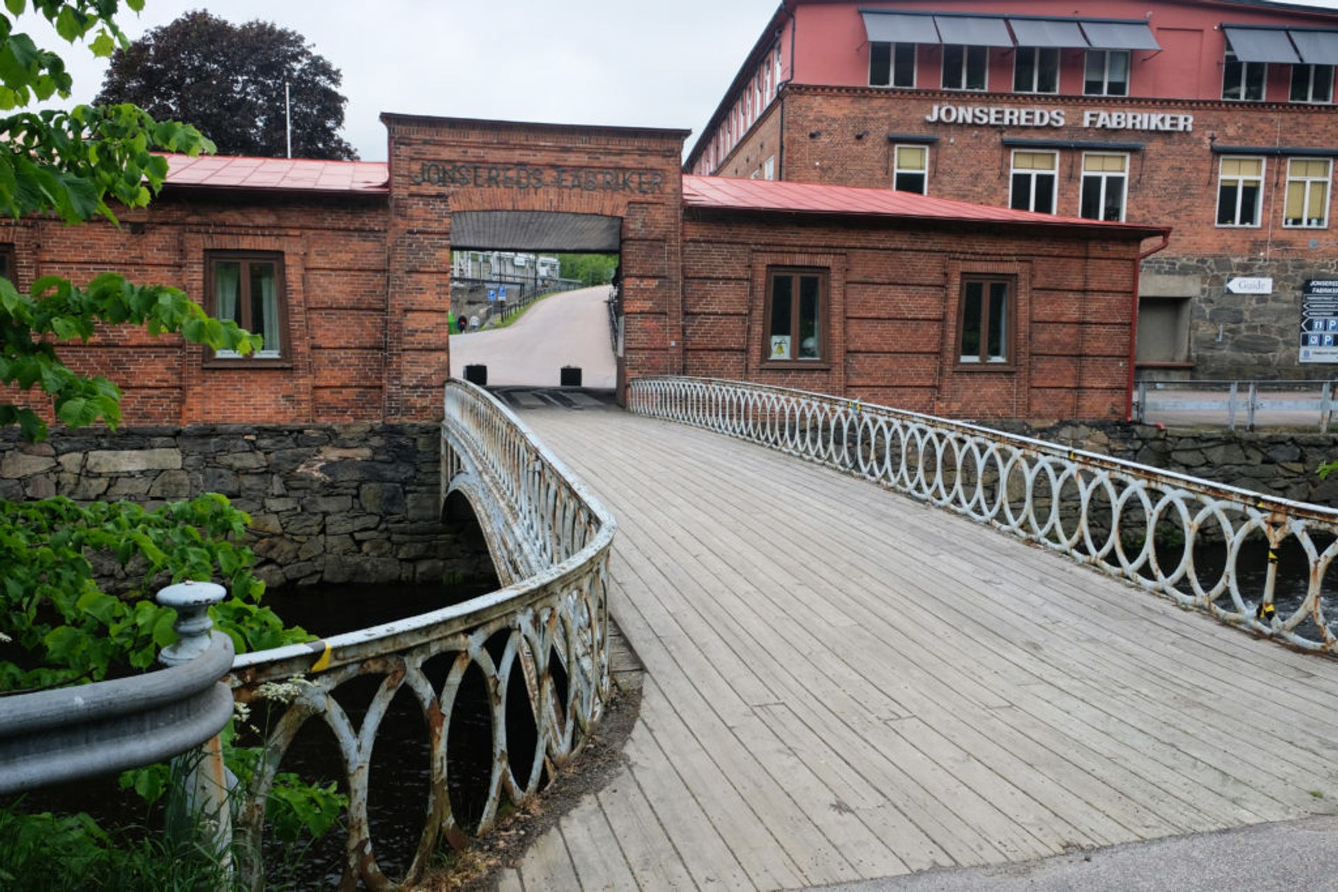 Entrance to a factory building.