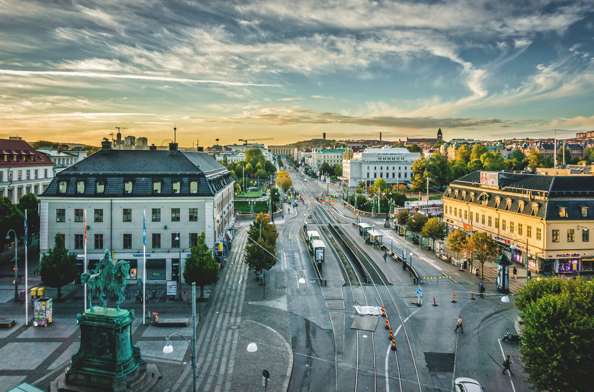 Gothenburg shot from above.