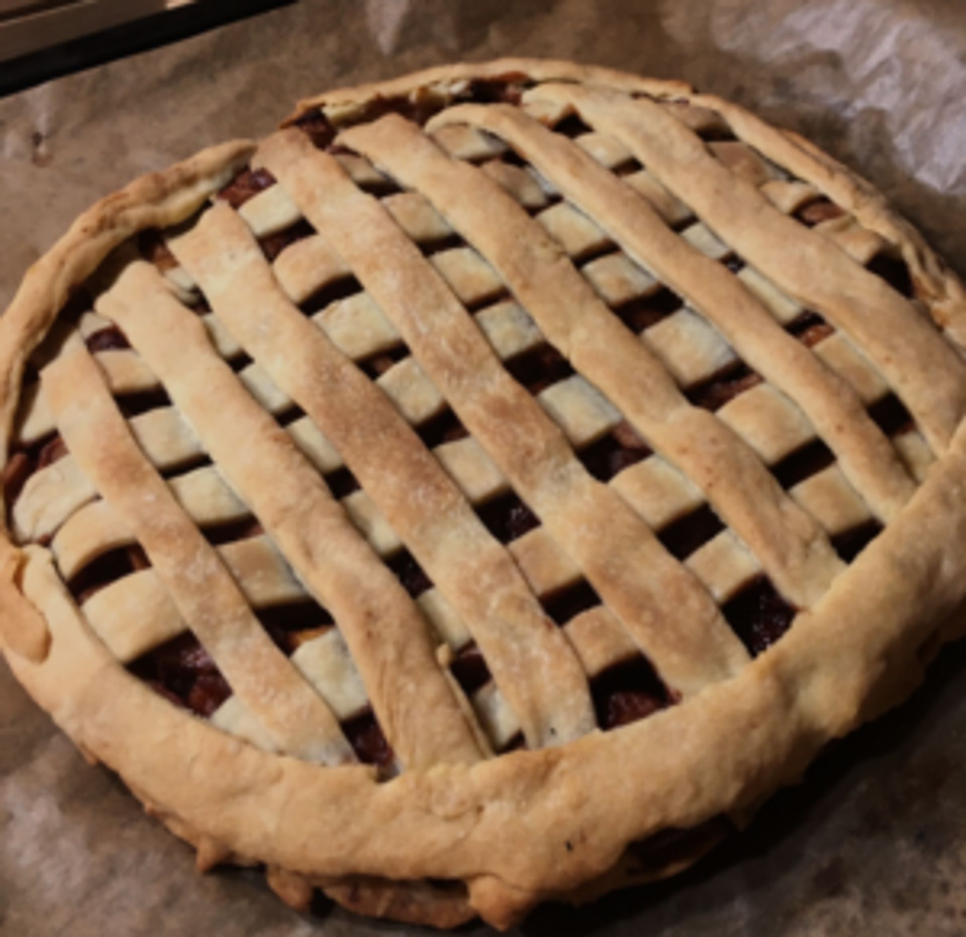 Close-up of a pie.