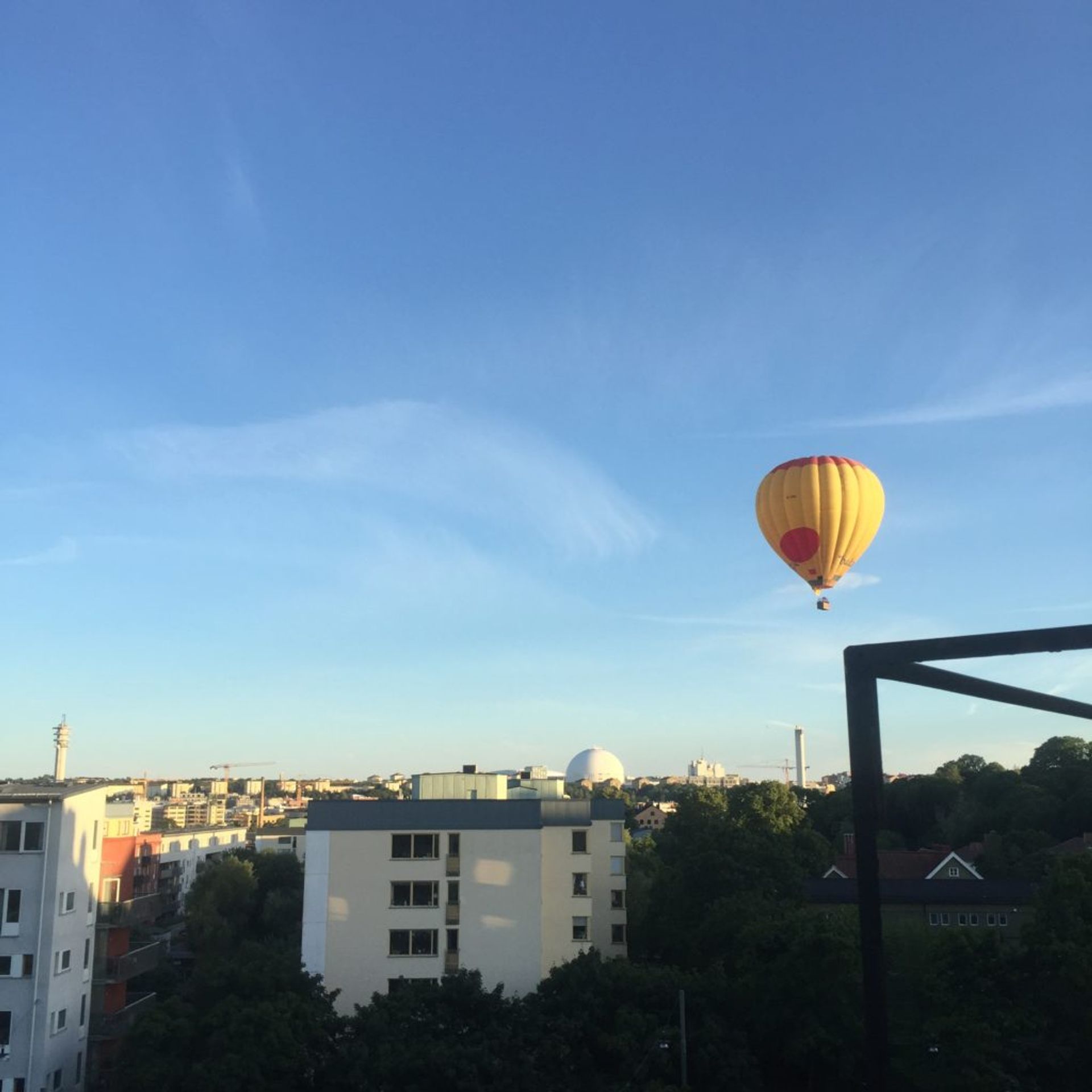 Hot air balloon in Sofia, Stockholm