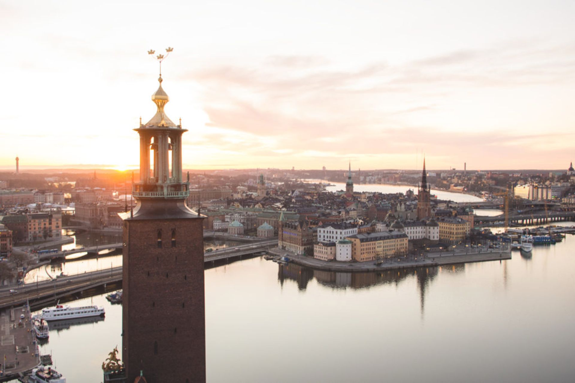 Stockholm's Old Town from above.