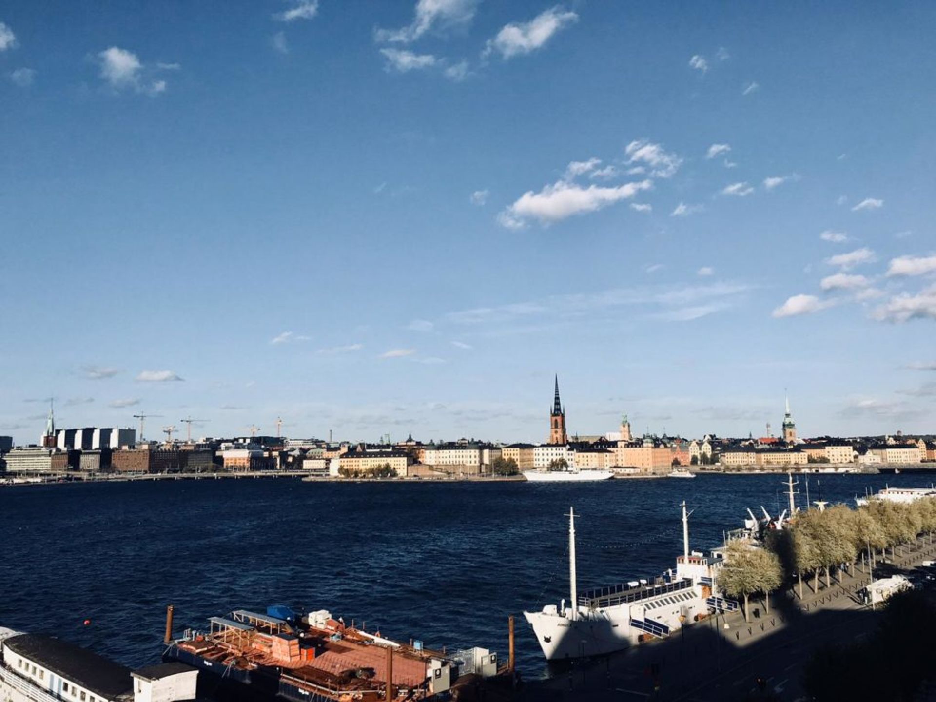 Stockholm Old Town from across the water.