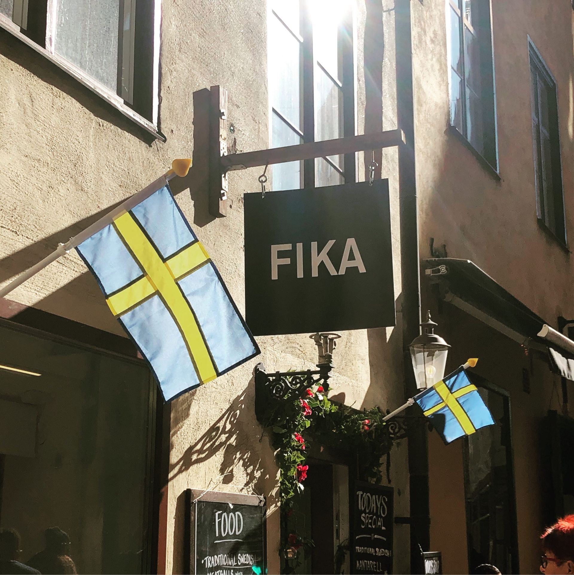 A cafe in central Stockholm called 'Fika'.