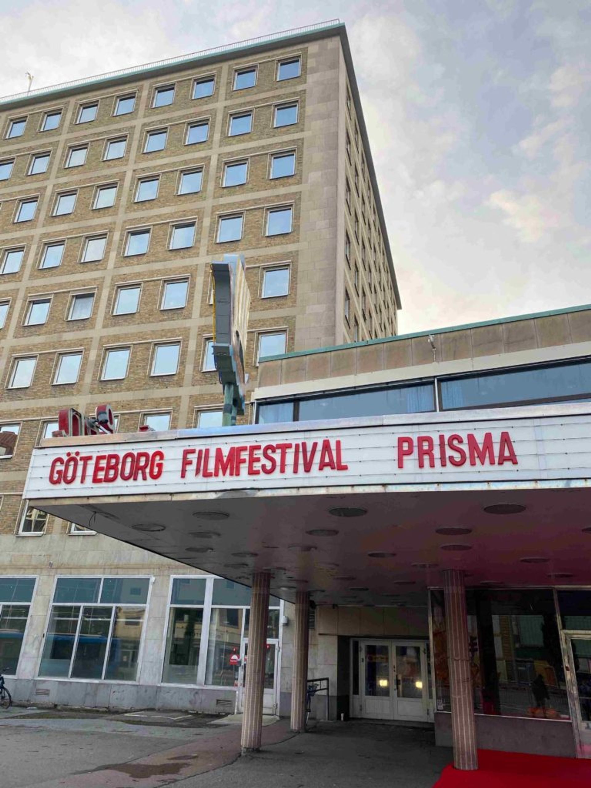 The entrance to a cinema in Gothenburg. 