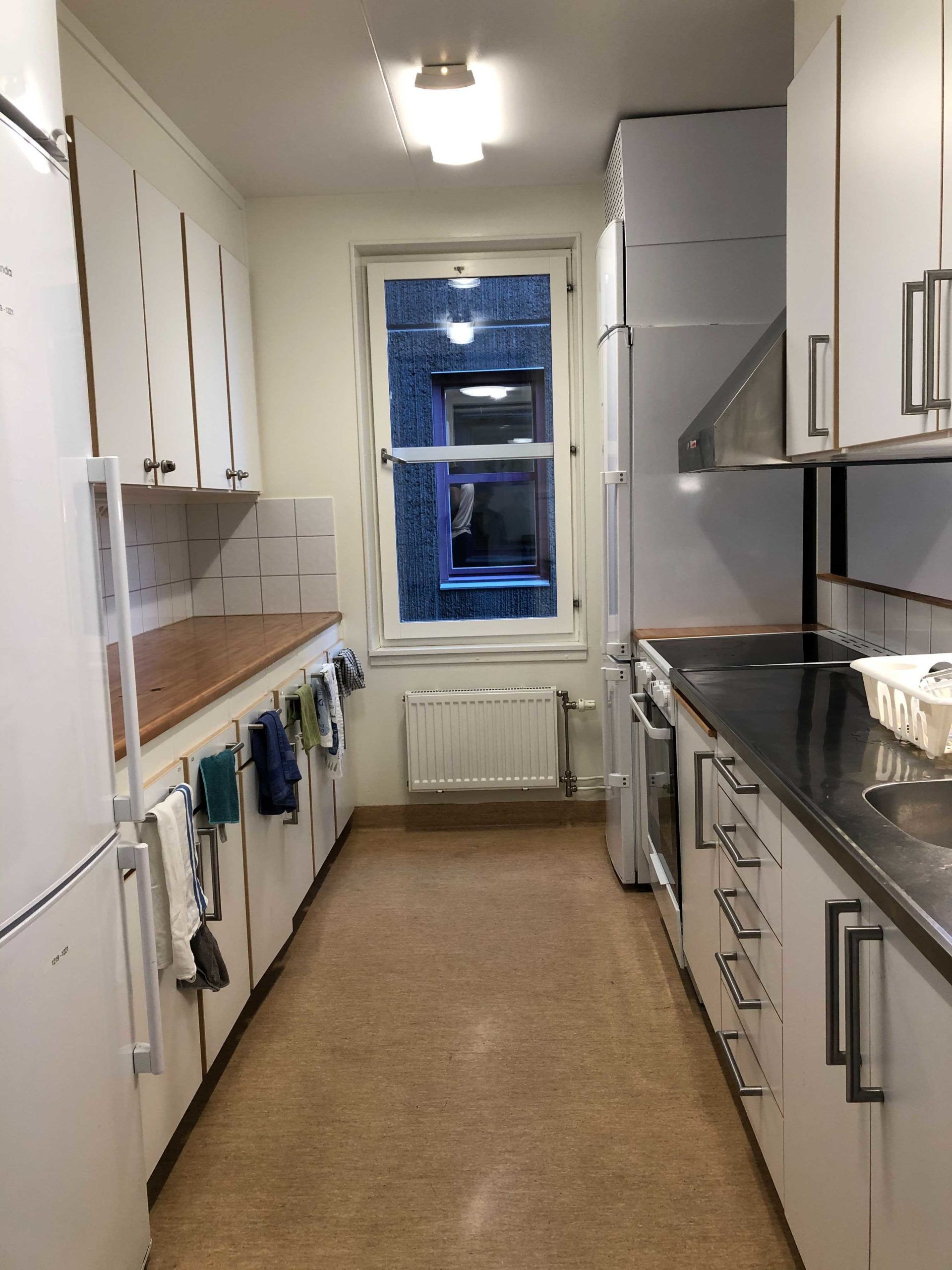 A picture of a shared student kitchen