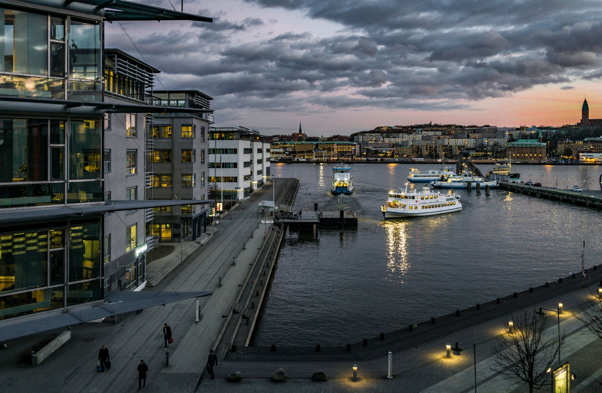 View over the harbour in Gothenburg