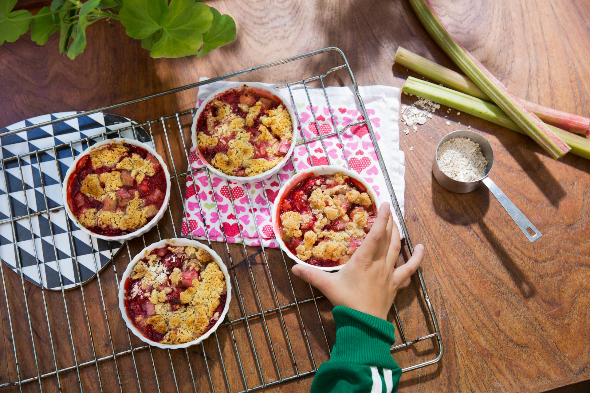 Rhubarb pies