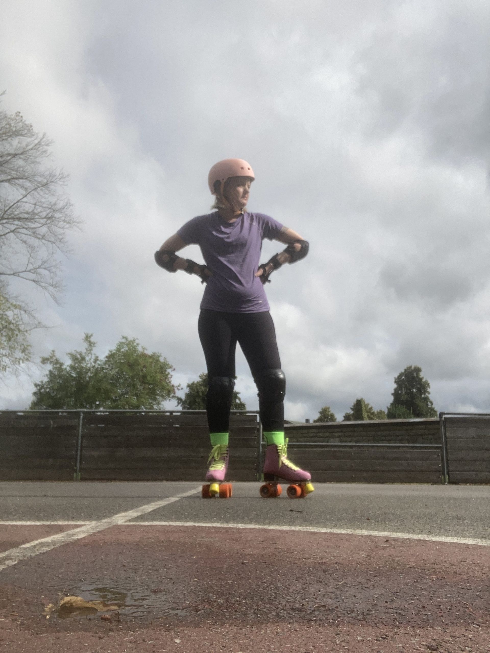 girl on roller blades 