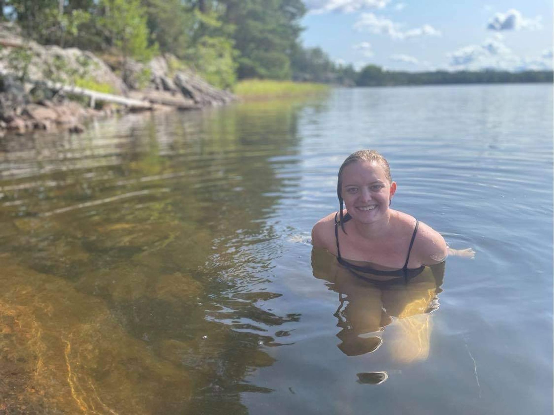 photo of girl in water