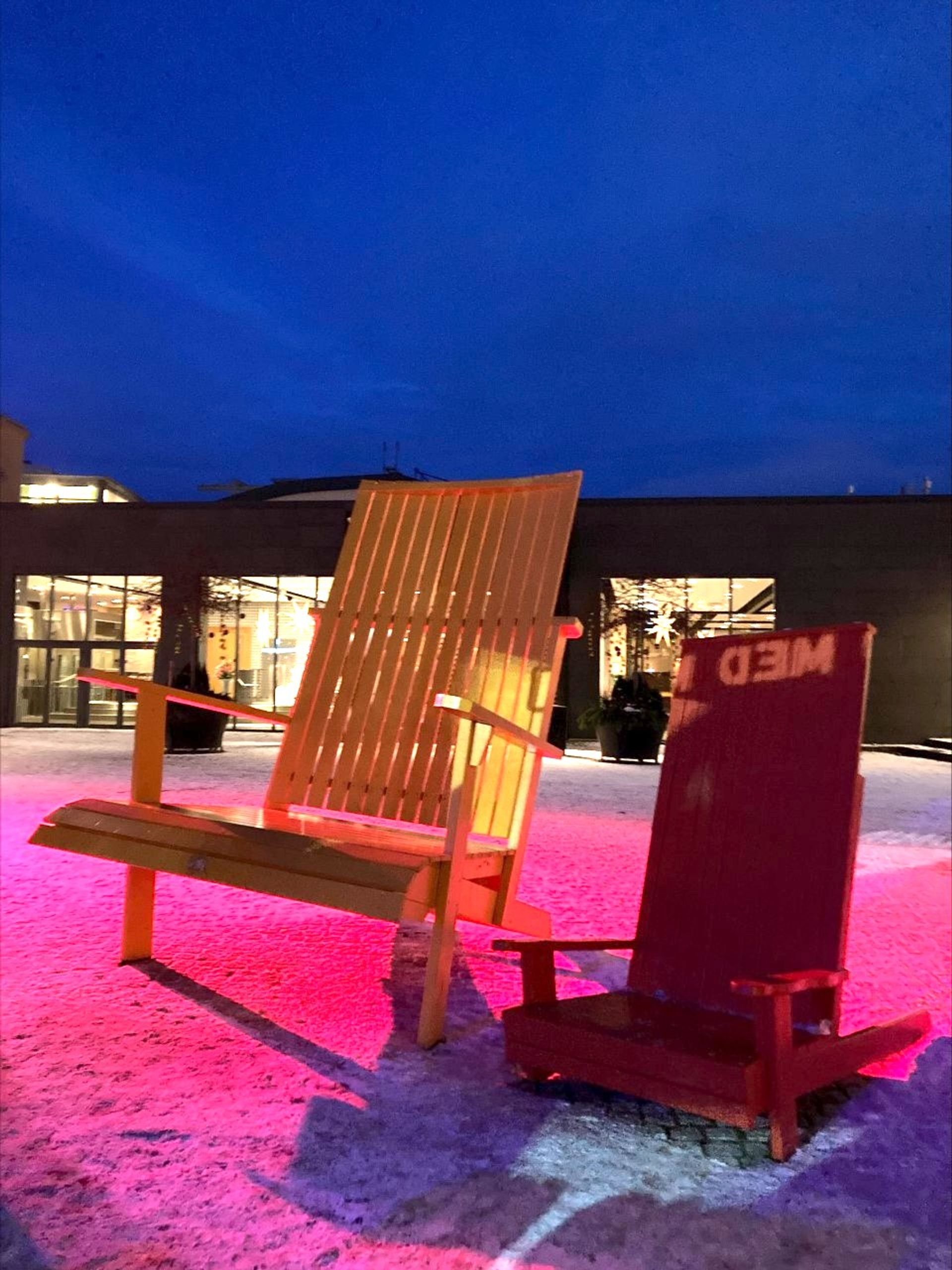 photo of large lawn chairs